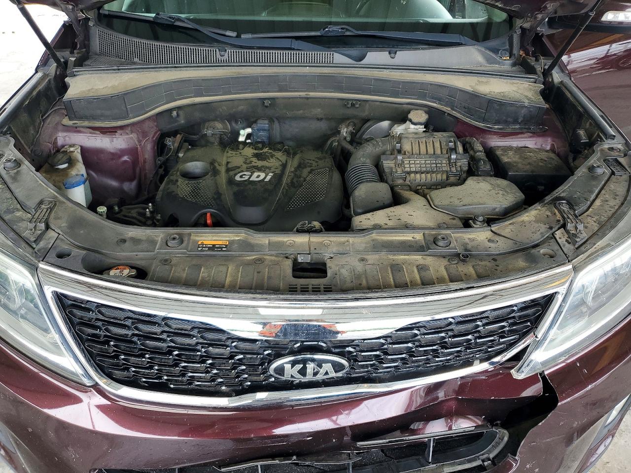 2015 Kia Sorento Lx Burgundy vin: 5XYKT4A6XFG649916
