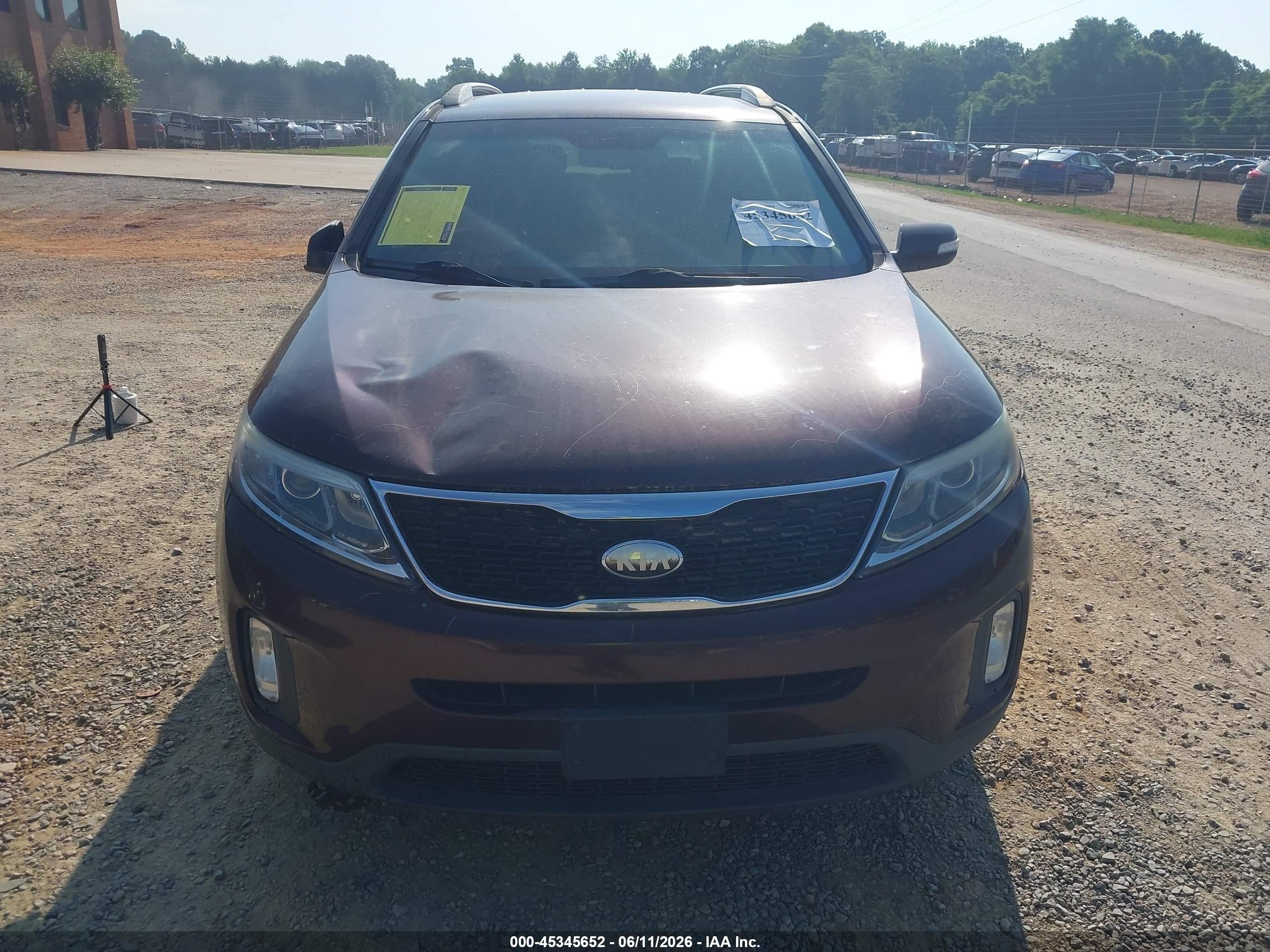 2014 Kia Sorento Lx V6 Purple vin: 5XYKT4A70EG462756