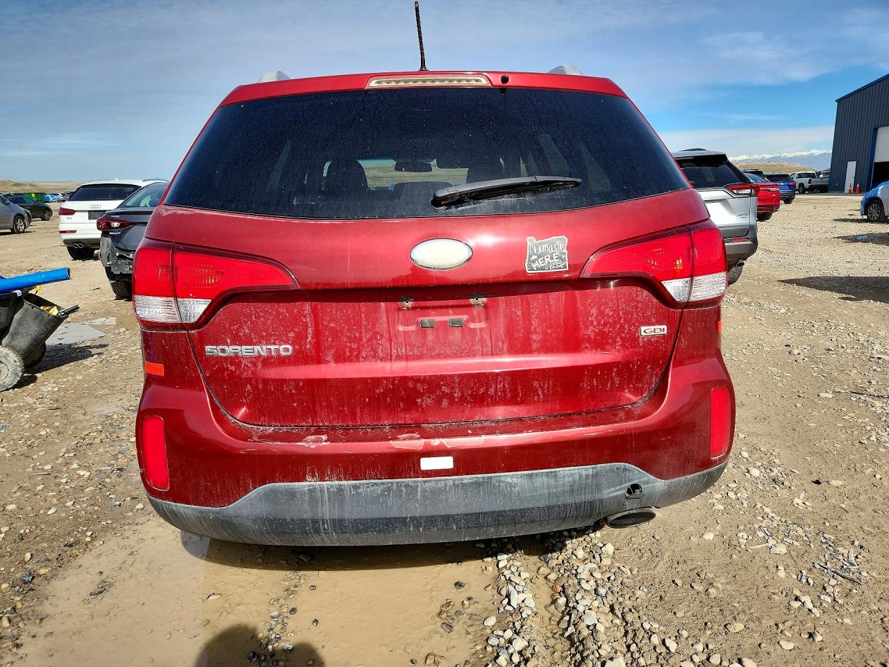 2014 Kia Sorento Lx Red vin: 5XYKT4A72EG539577