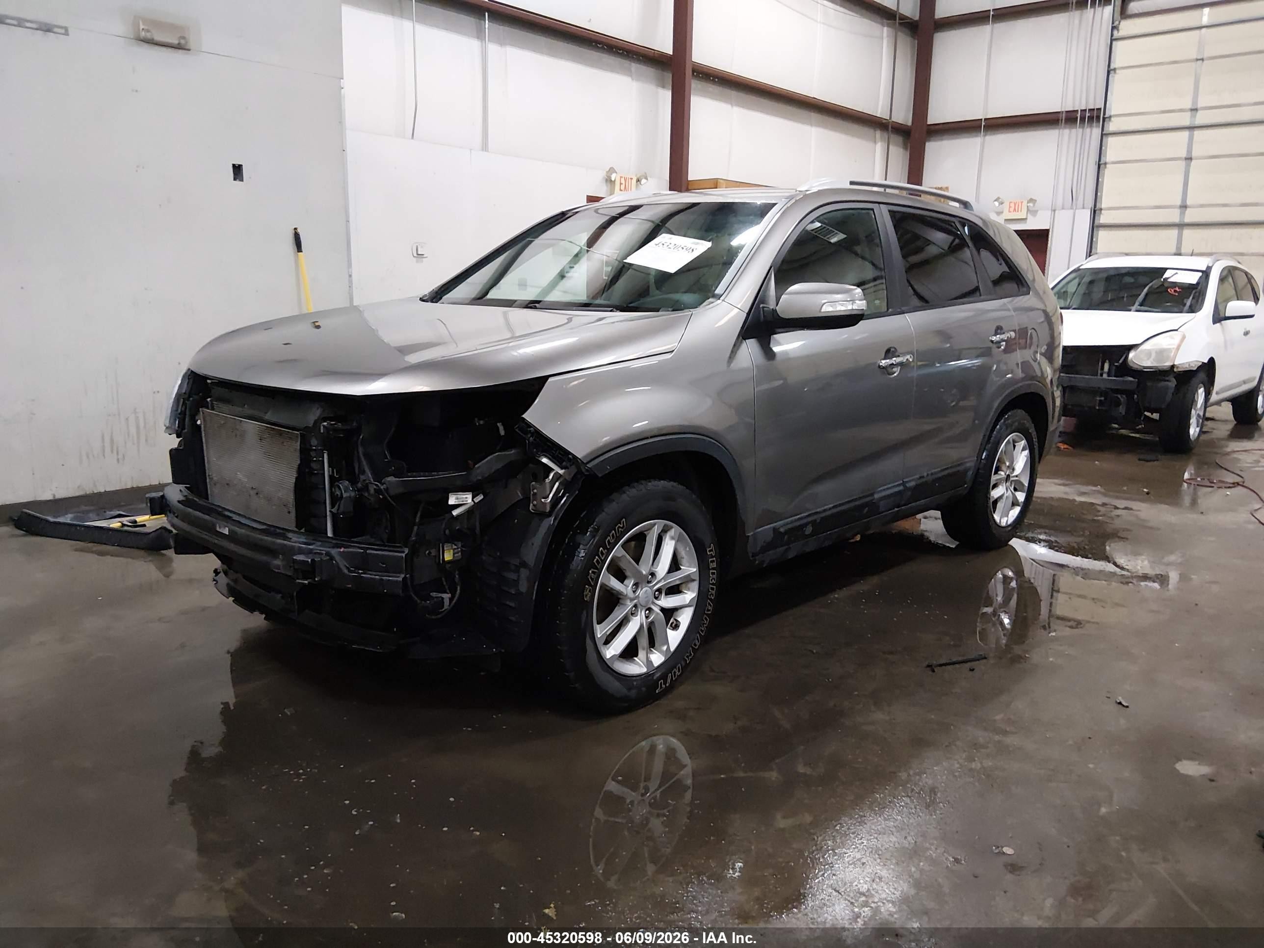 2015 Kia Sorento Lx V6 Gray vin: 5XYKT4A72FG588456