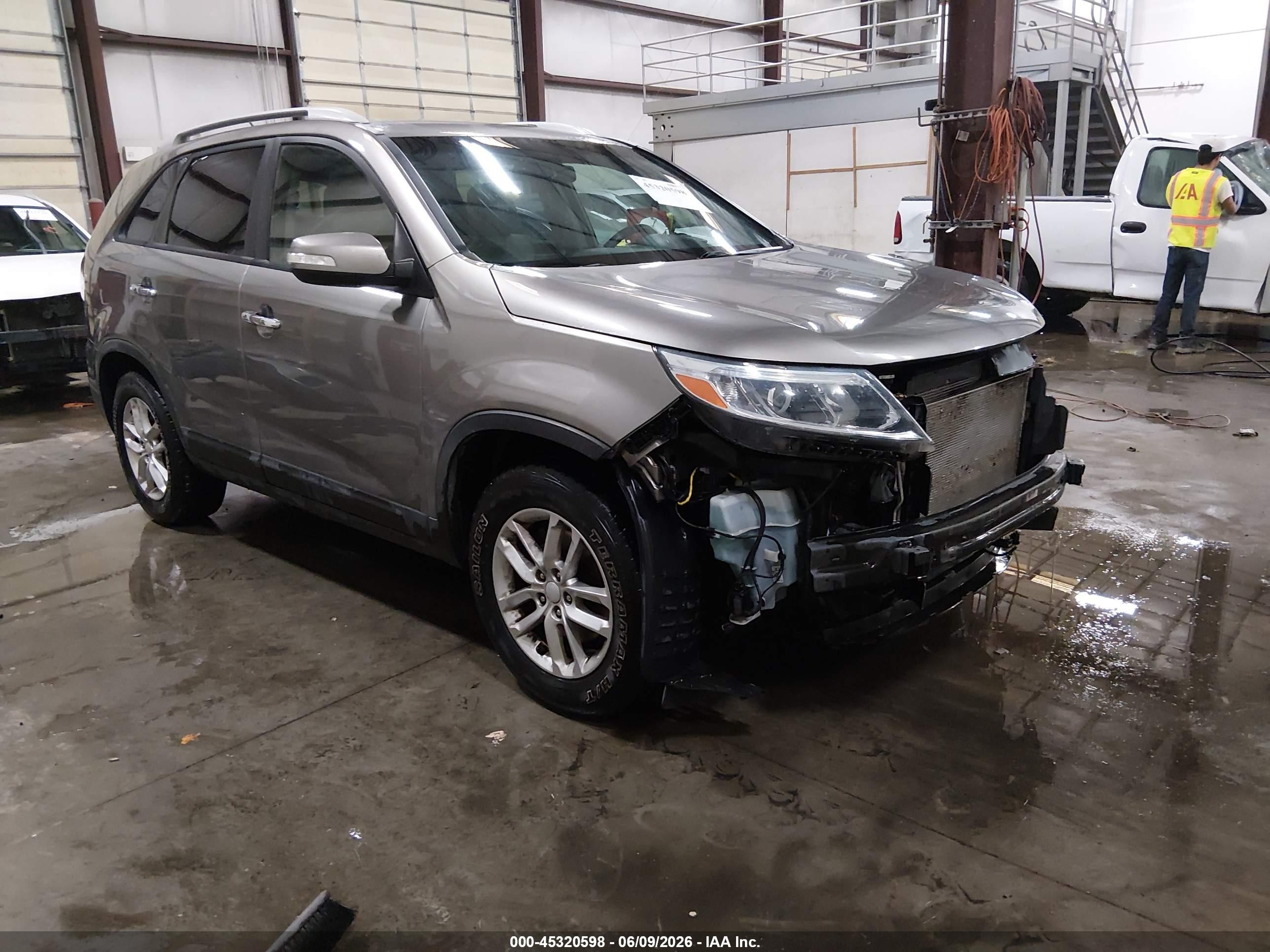 2015 Kia Sorento Lx V6 Gray vin: 5XYKT4A72FG588456