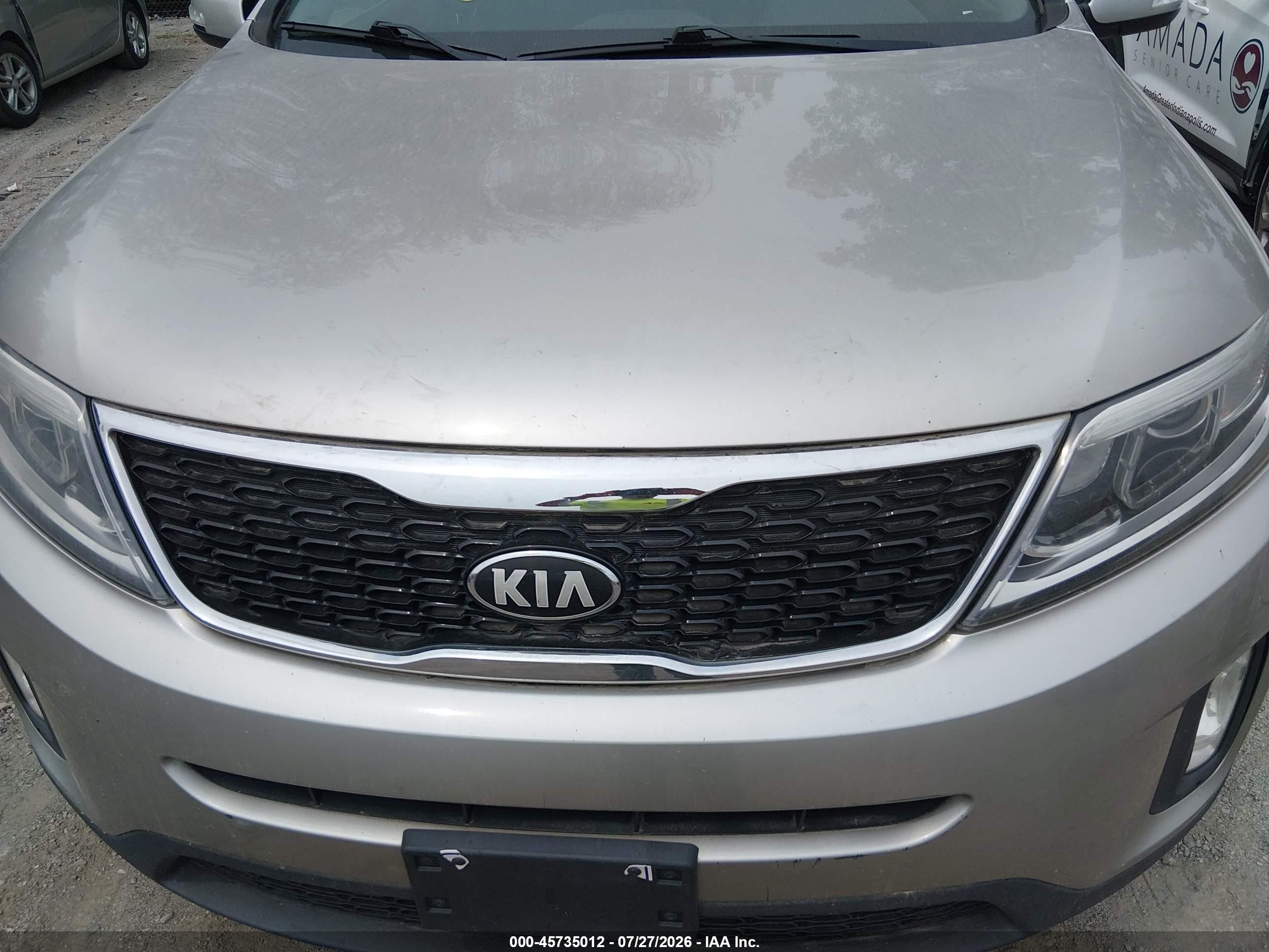 2014 Kia Sorento Lx V6 Pewter vin: 5XYKT4A73EG489529
