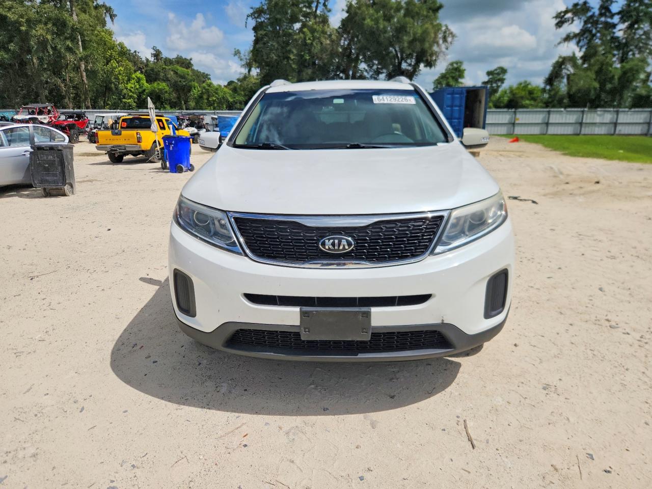 2015 Kia Sorento Lx White vin: 5XYKT4A73FG635977