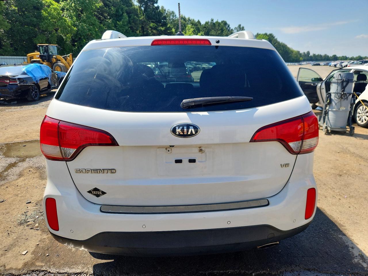 2015 Kia Sorento Lx White vin: 5XYKT4A74FG612868