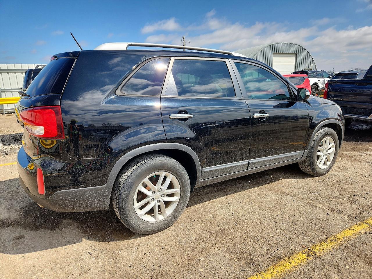 2014 Kia Sorento Lx Black vin: 5XYKT4A75EG458931