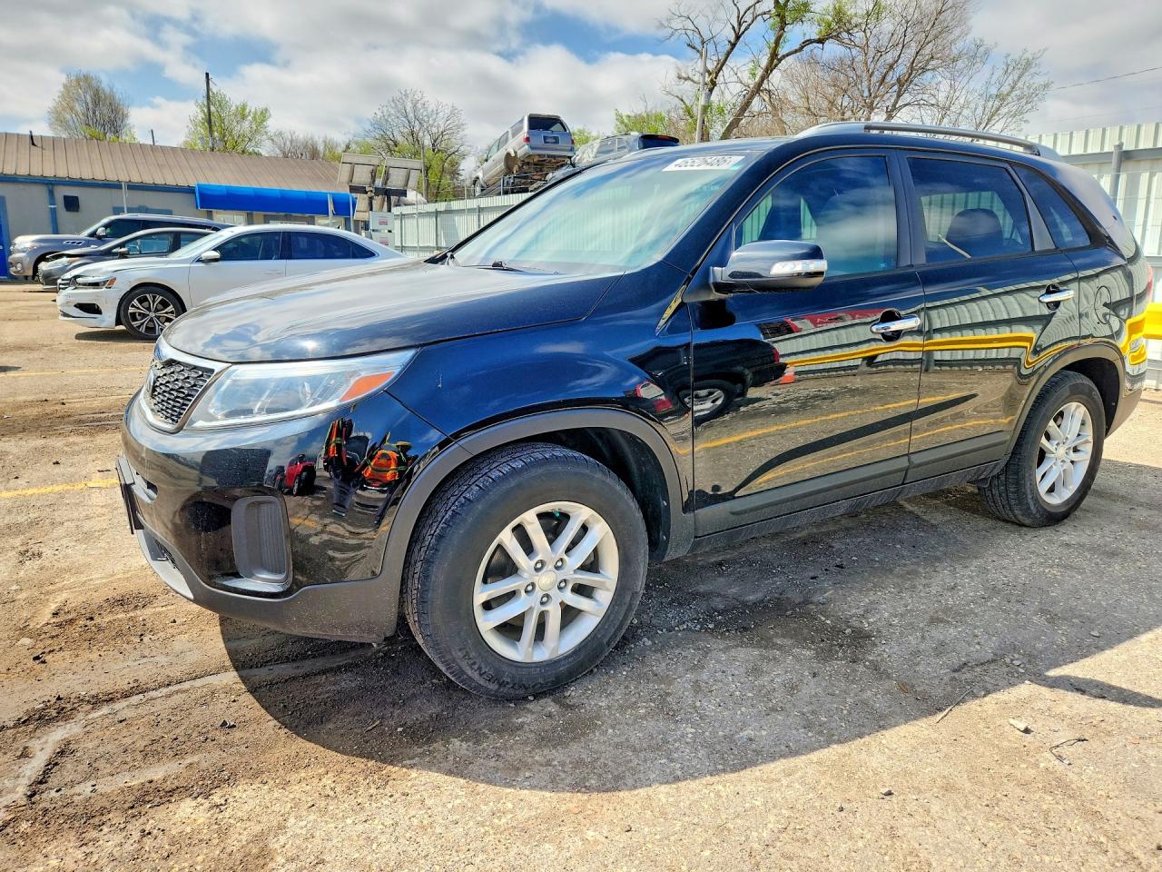 2014 Kia Sorento Lx Black vin: 5XYKT4A75EG458931