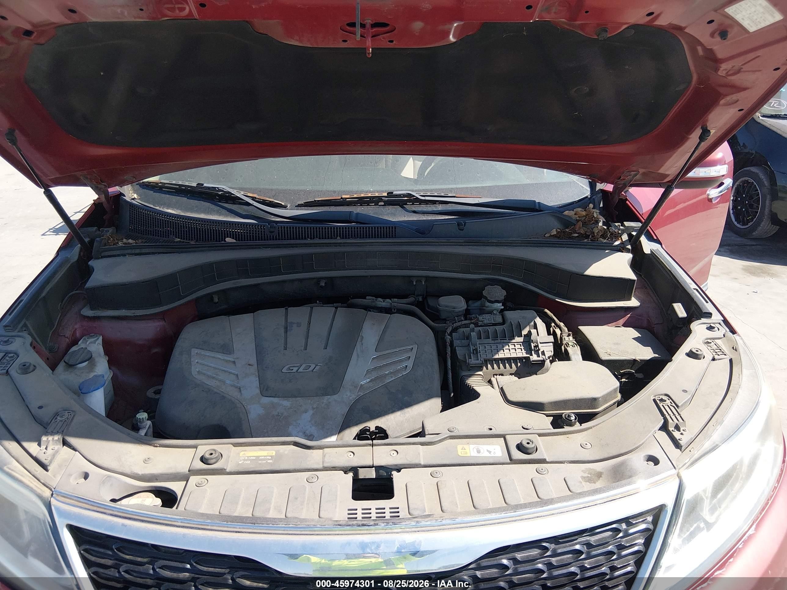 2015 Kia Sorento Lx V6 Red vin: 5XYKT4A76FG551703