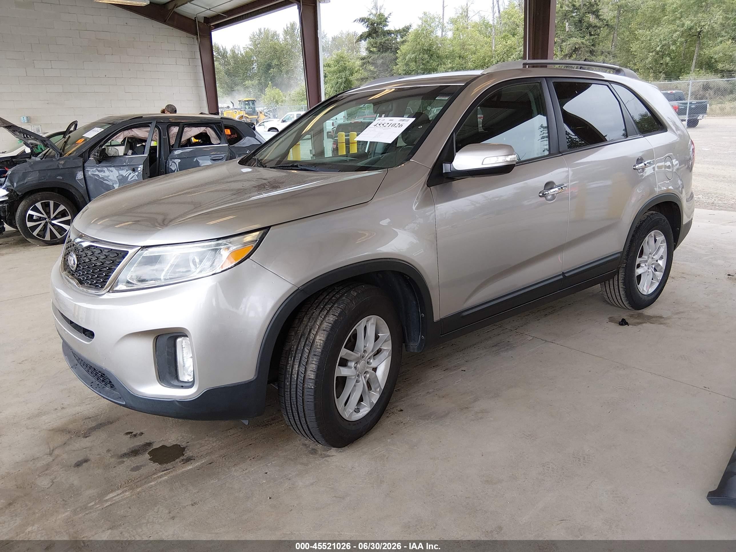 2015 Kia Sorento Lx V6 Синий vin: 5XYKT4A76FG610684
