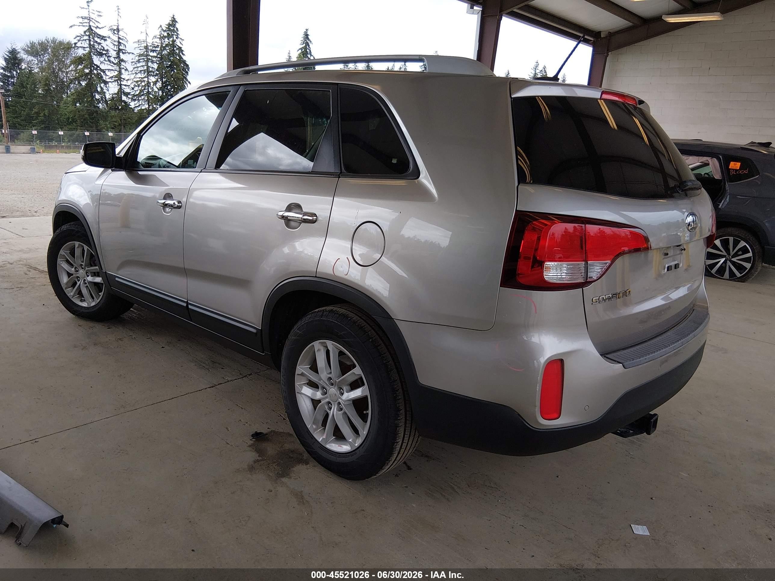 2015 Kia Sorento Lx V6 Синий vin: 5XYKT4A76FG610684
