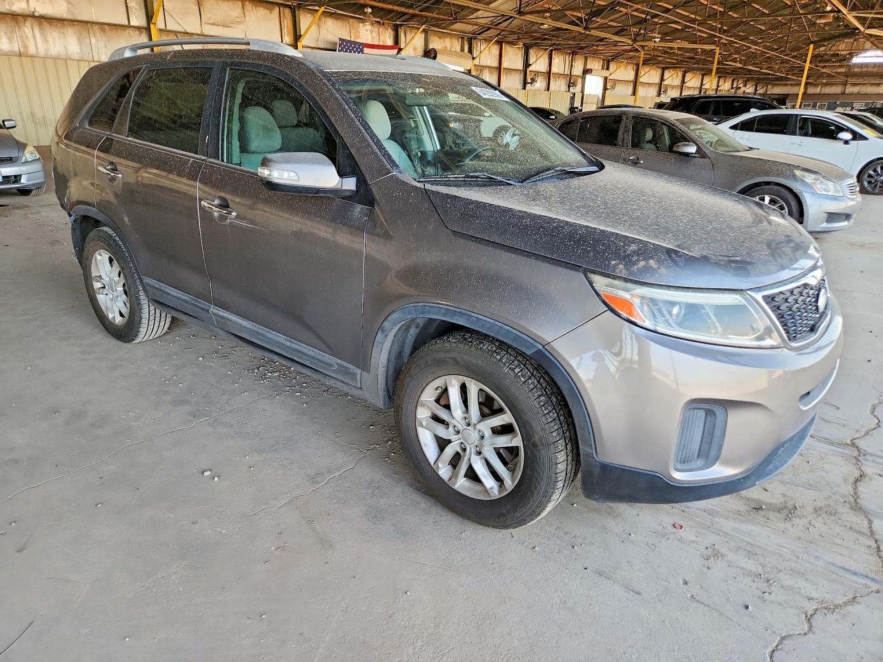 2014 Kia Sorento Lx Серый vin: 5XYKT4A77EG502167