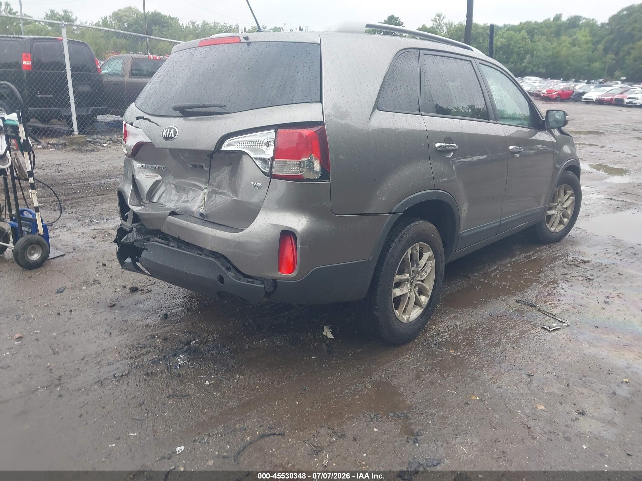 2015 Kia Sorento Lx V6 Brown vin: 5XYKT4A78FG610220
