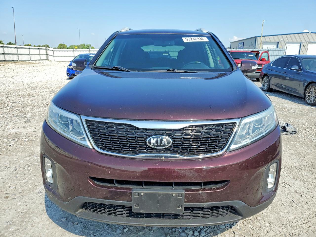 2015 Kia Sorento Lx Burgundy vin: 5XYKT4A78FG613201