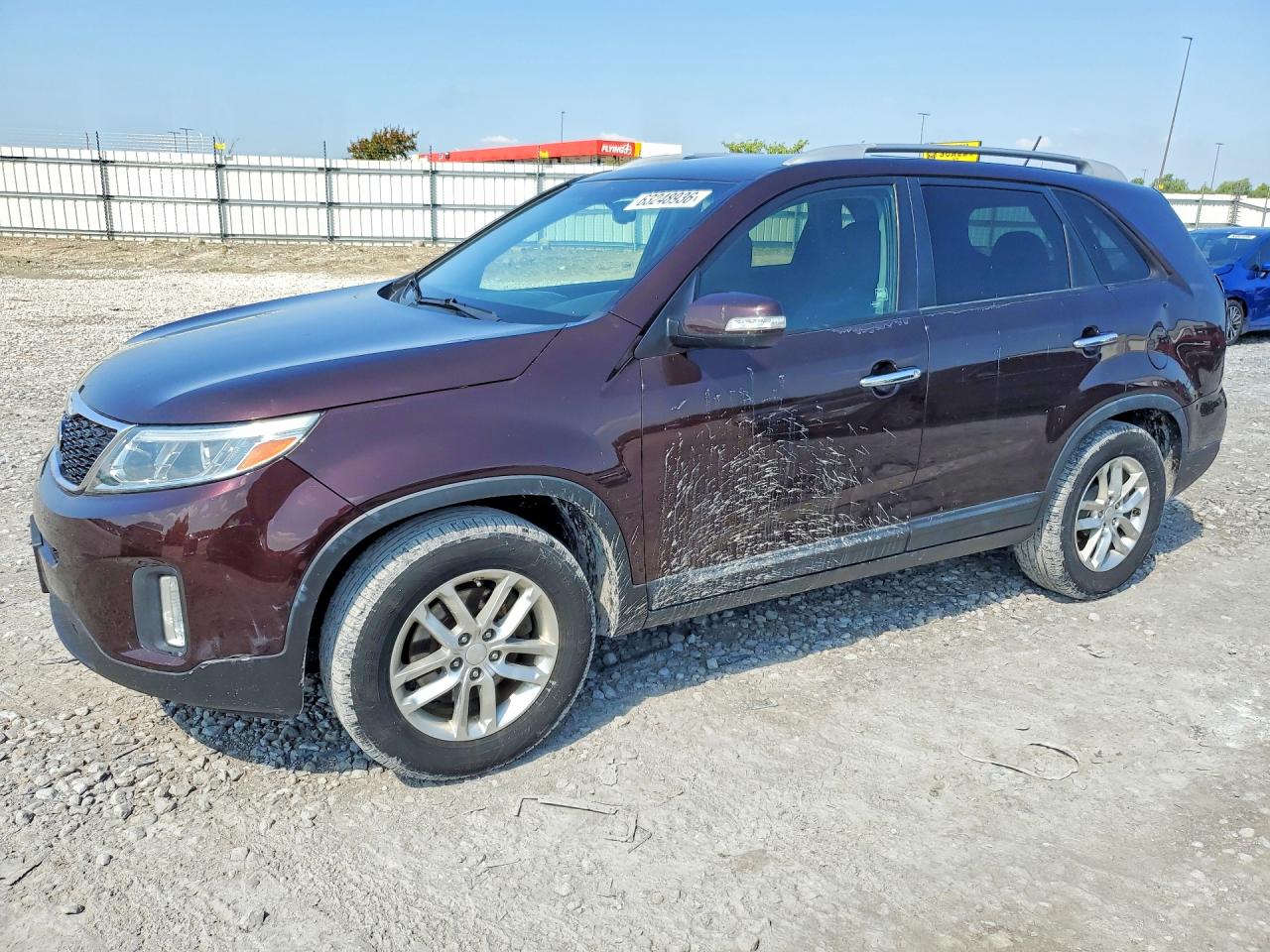 2015 Kia Sorento Lx Burgundy vin: 5XYKT4A78FG613201