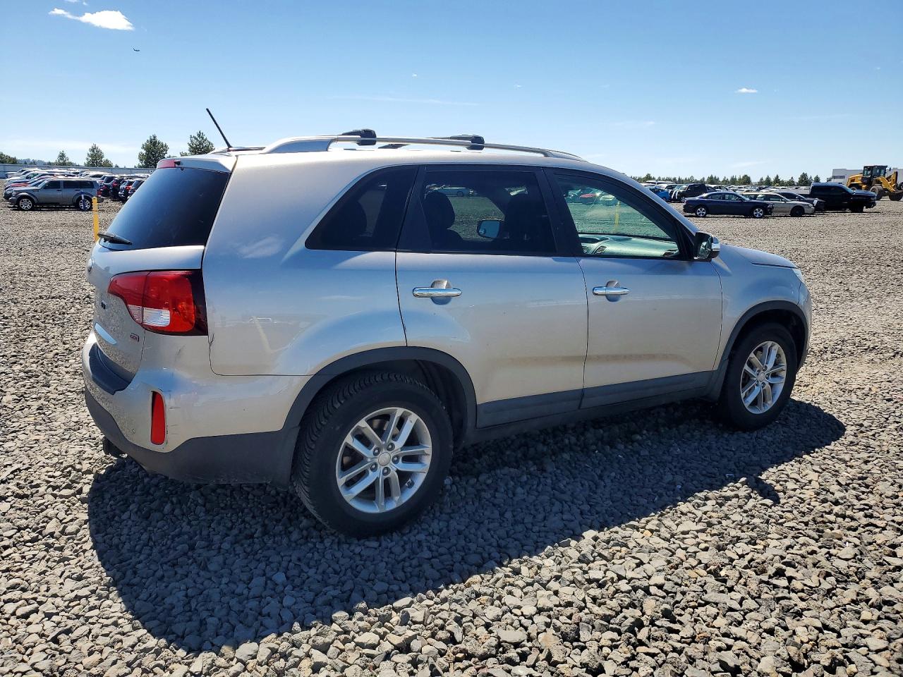 2014 Kia Sorento Lx Silver vin: 5XYKT4A79EG485954
