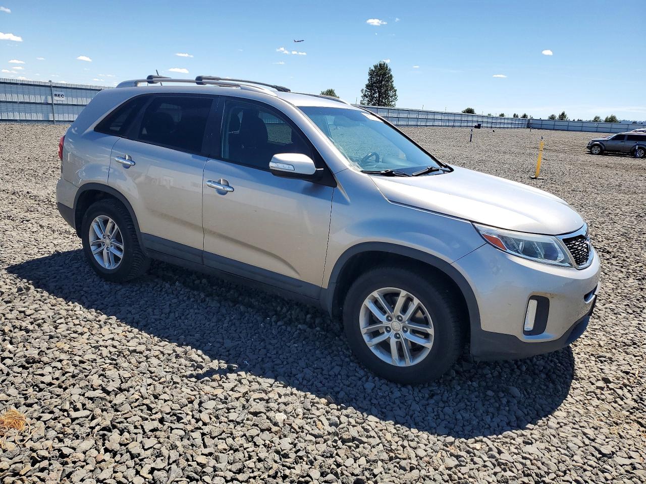 2014 Kia Sorento Lx Silver vin: 5XYKT4A79EG485954