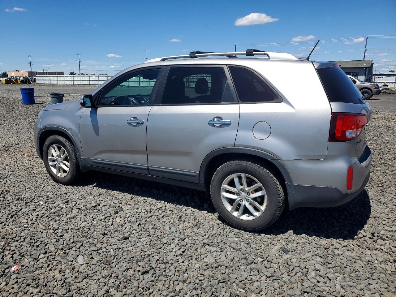 2014 Kia Sorento Lx Silver vin: 5XYKT4A79EG485954