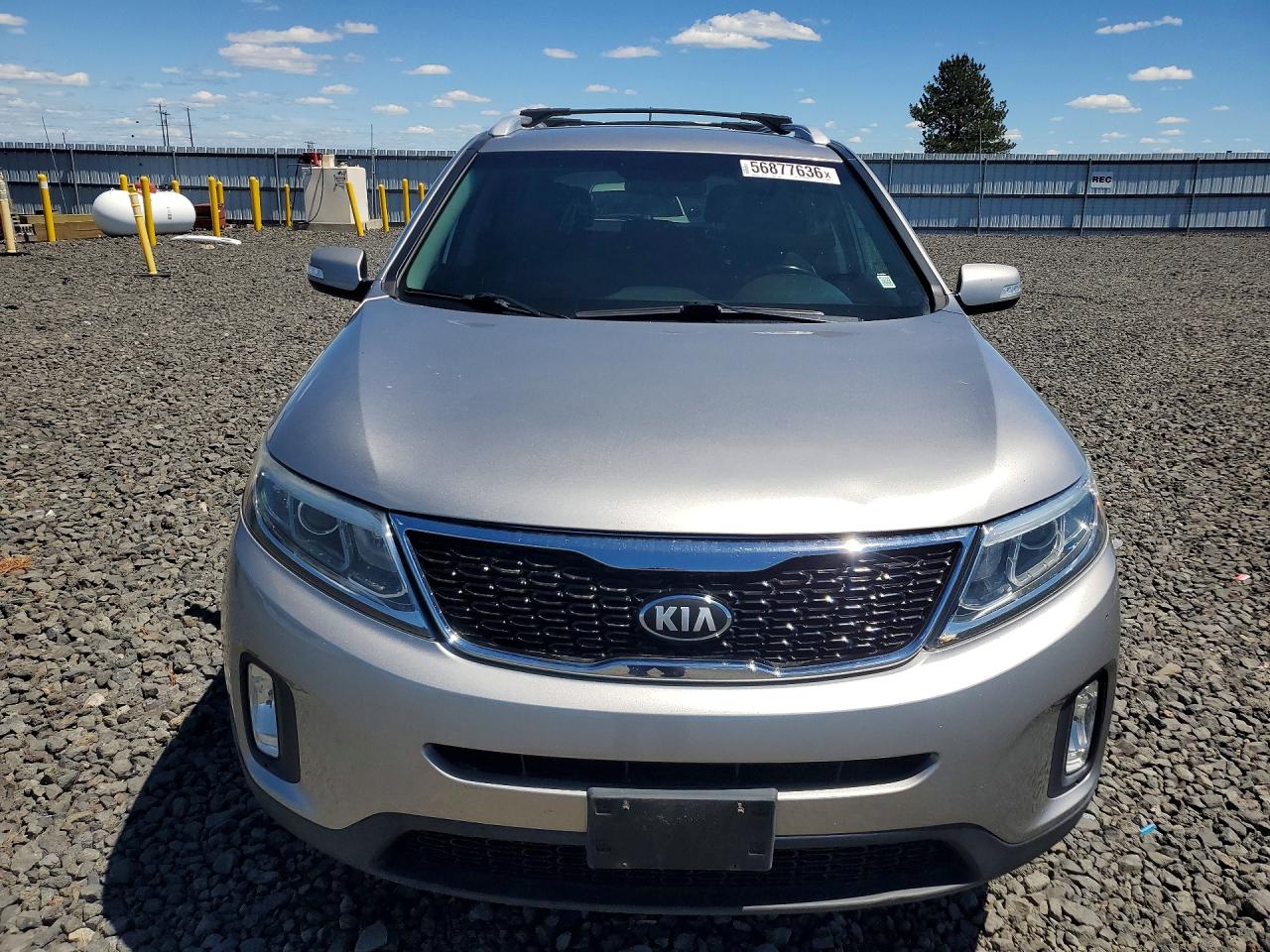2014 Kia Sorento Lx Silver vin: 5XYKT4A79EG485954