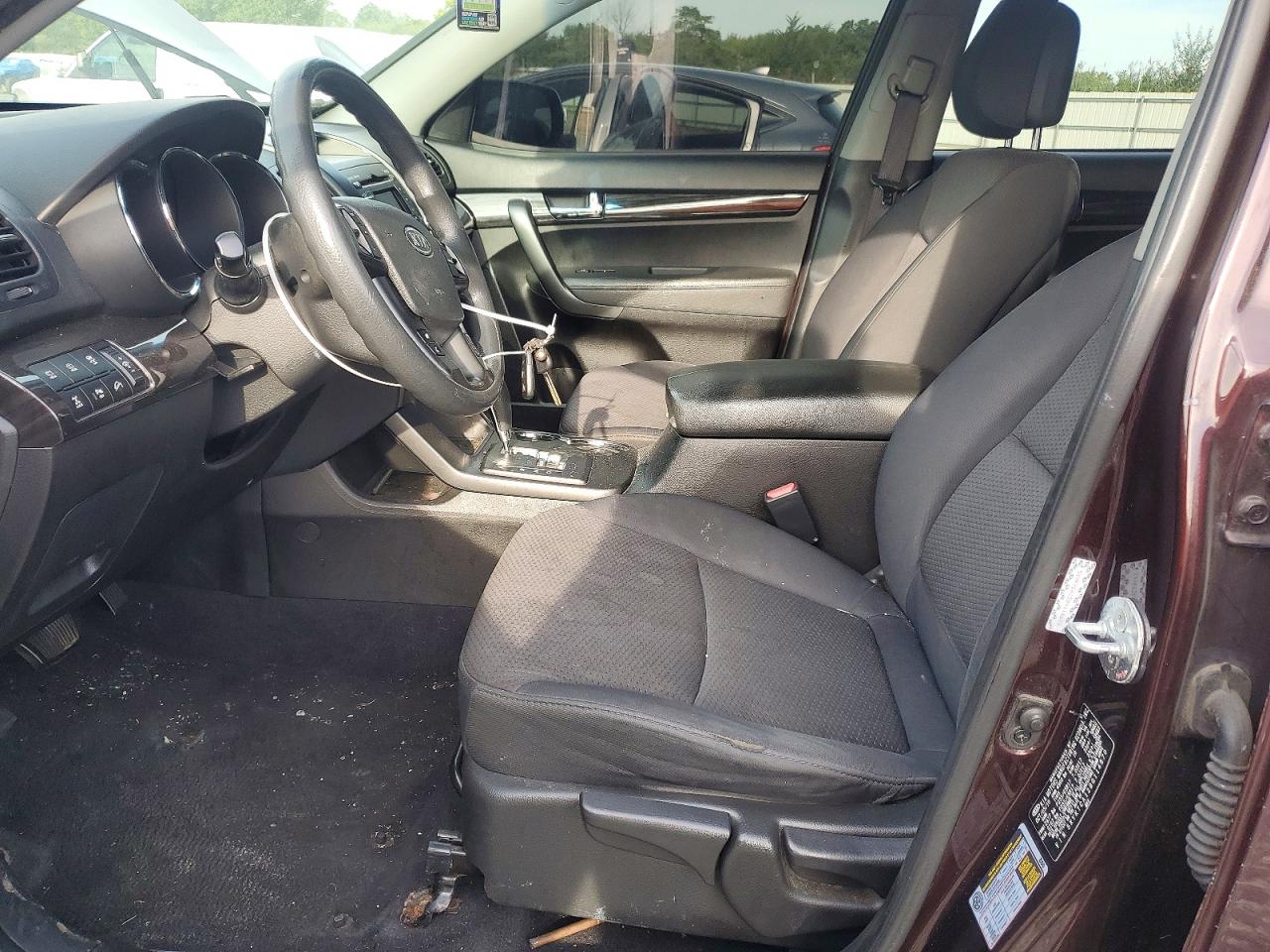 2011 Kia Sorento Lx Burgundy vin: 5XYKTCA12BG114670