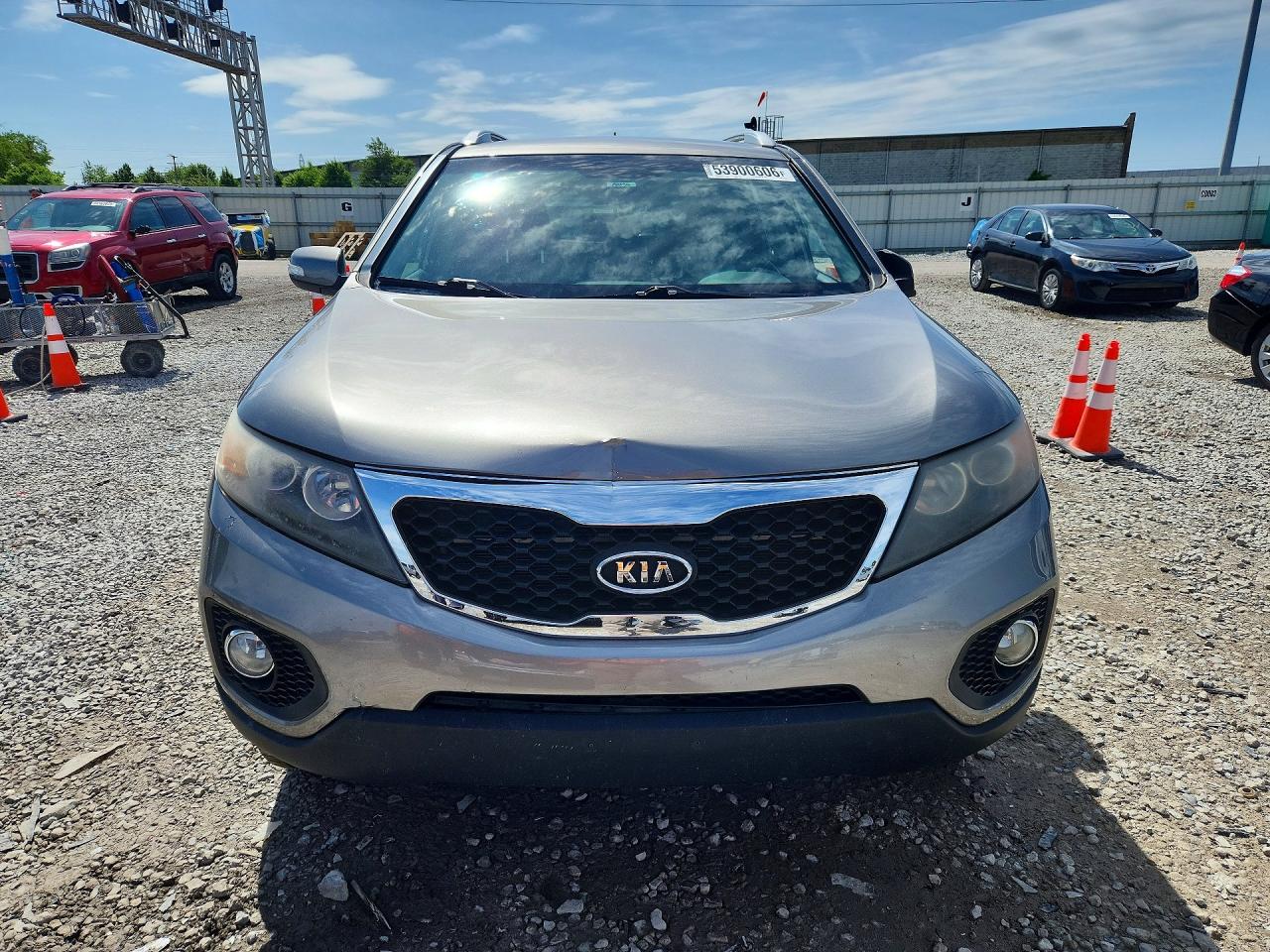 2011 Kia Sorento Lx Gray vin: 5XYKTCA13BG112488