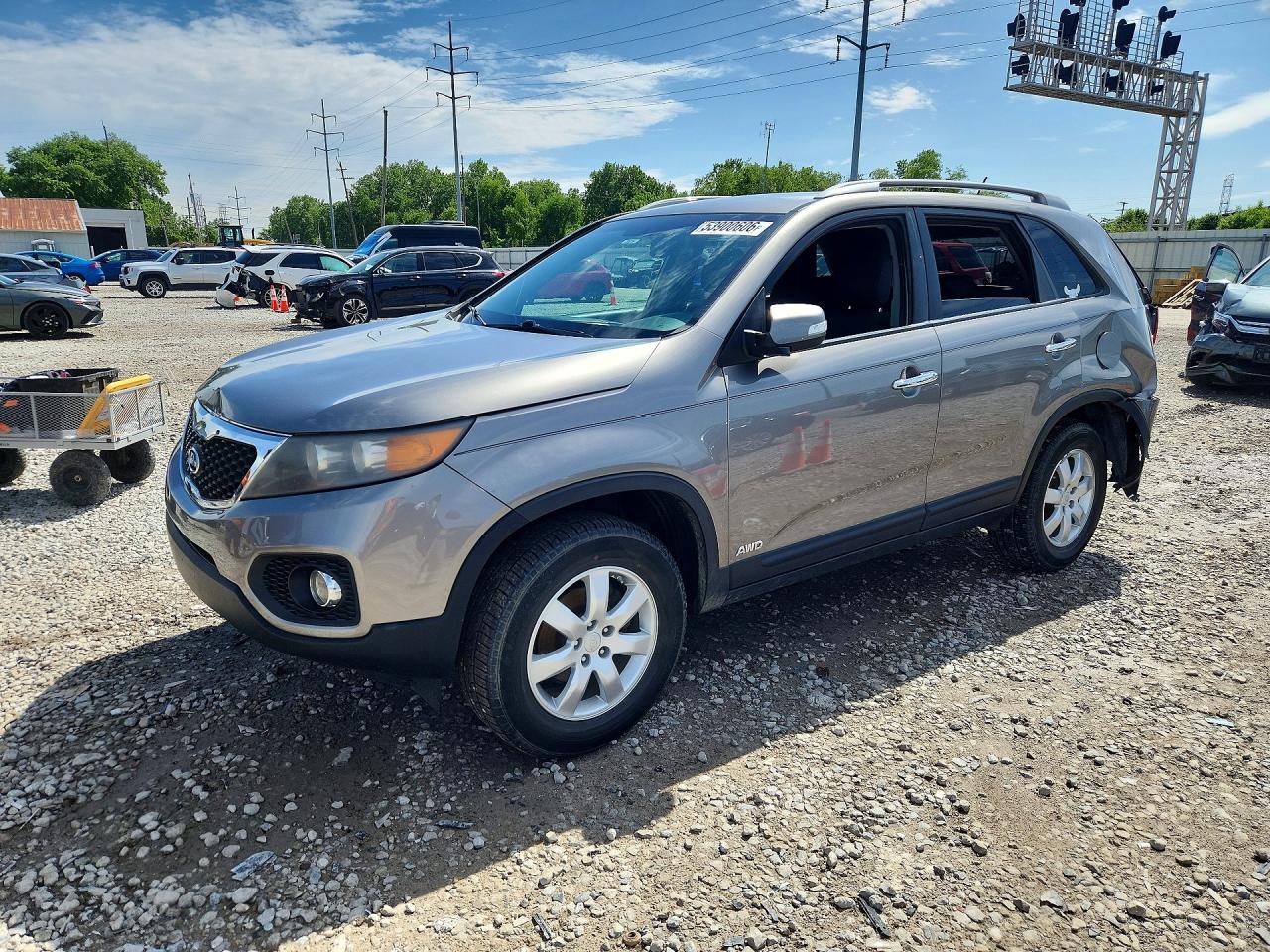 2011 Kia Sorento Lx Gray vin: 5XYKTCA13BG112488