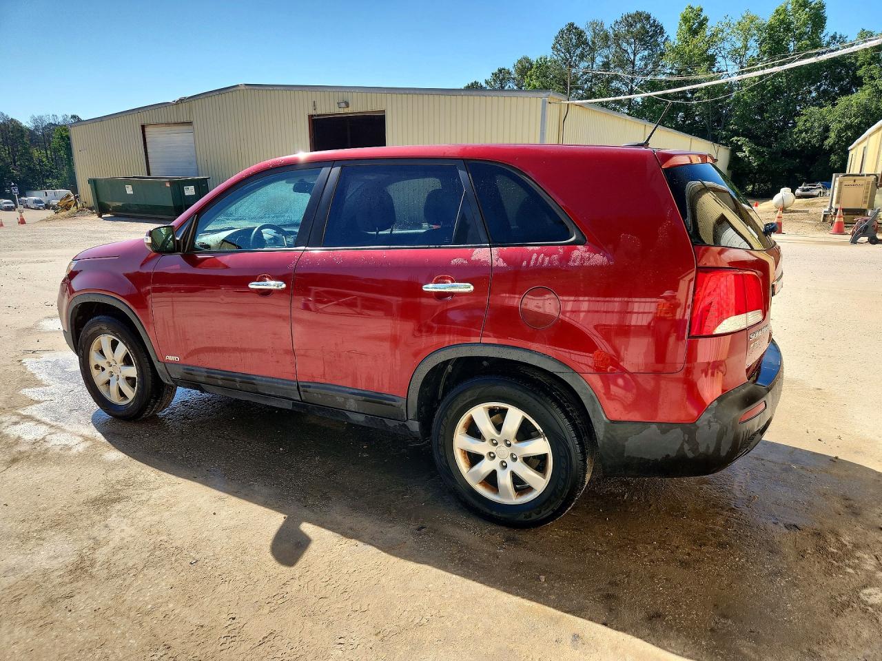 2011 Kia Sorento Lx Burgundy vin: 5XYKTCA14BG005336