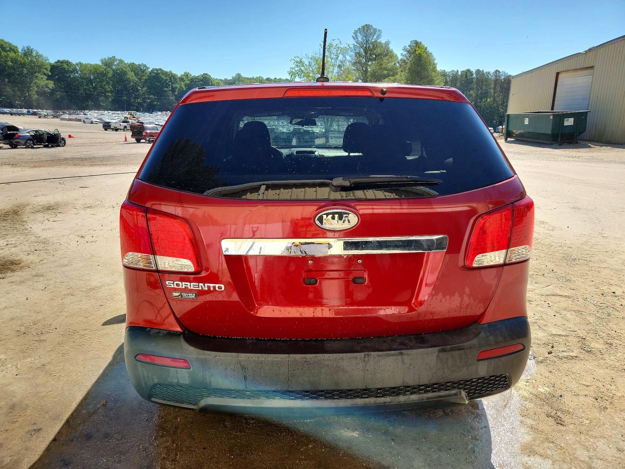 2011 Kia Sorento Lx Burgundy vin: 5XYKTCA14BG005336