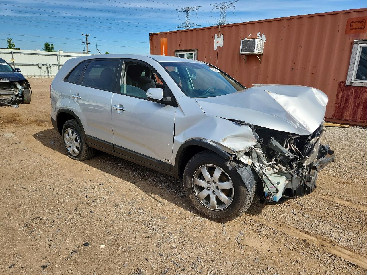 2011 Kia Sorento Lx Silver vin: 5XYKTCA16BG010649