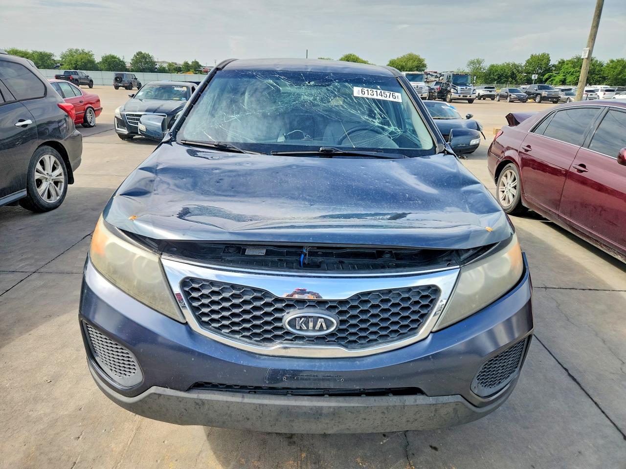 2011 Kia Sorento Lx Blue vin: 5XYKTCA16BG059981