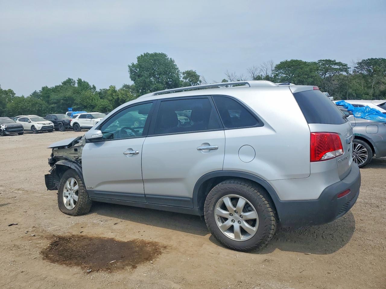 2011 Kia Sorento Lx Silver vin: 5XYKTCA16BG103753