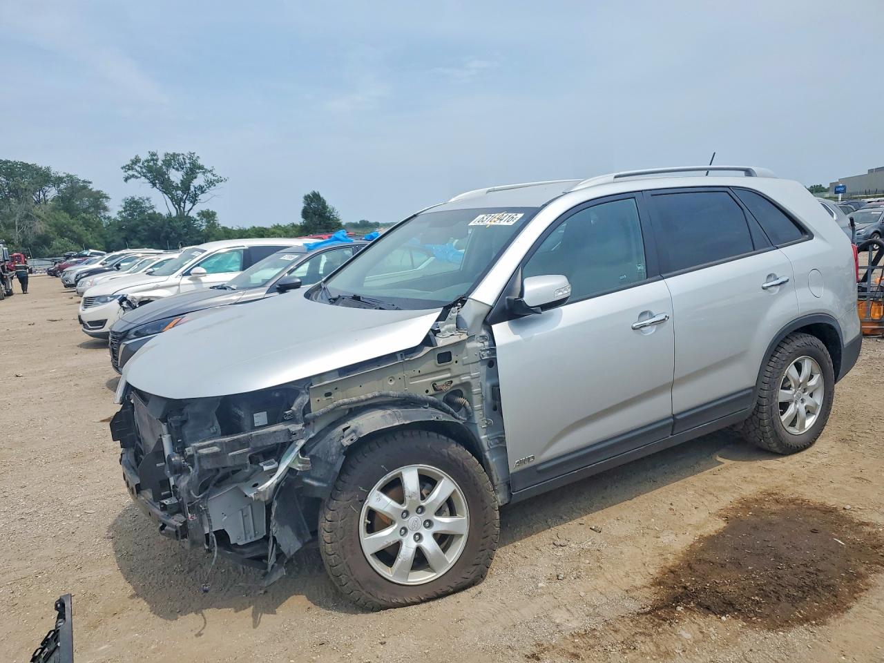 2011 Kia Sorento Lx Silver vin: 5XYKTCA16BG103753
