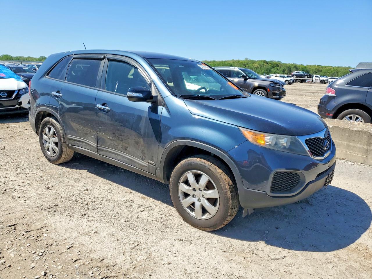 2011 Kia Sorento Lx Blue vin: 5XYKTCA16BG155318