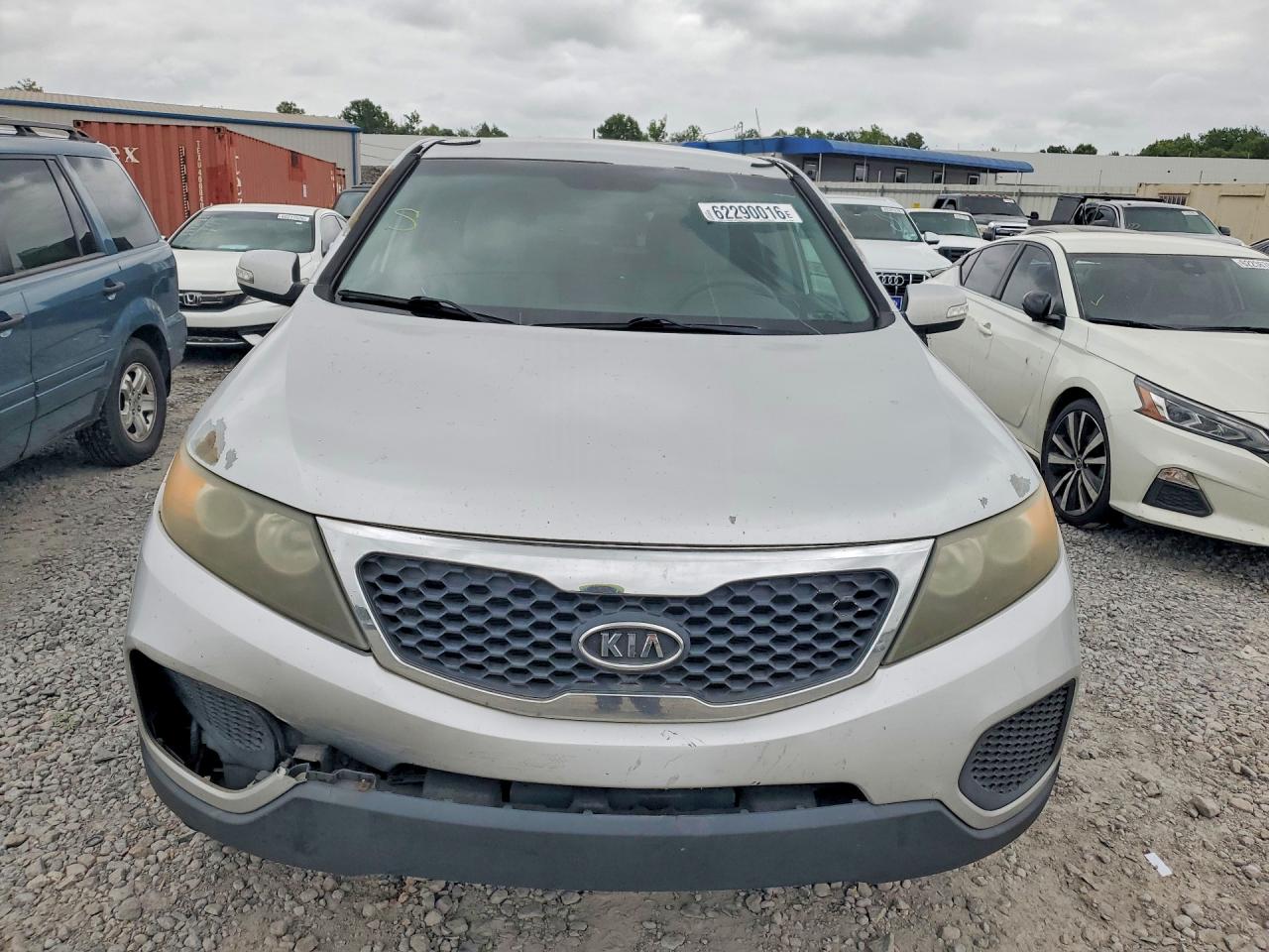 2011 Kia Sorento Lx Silver vin: 5XYKTCA17BG015097