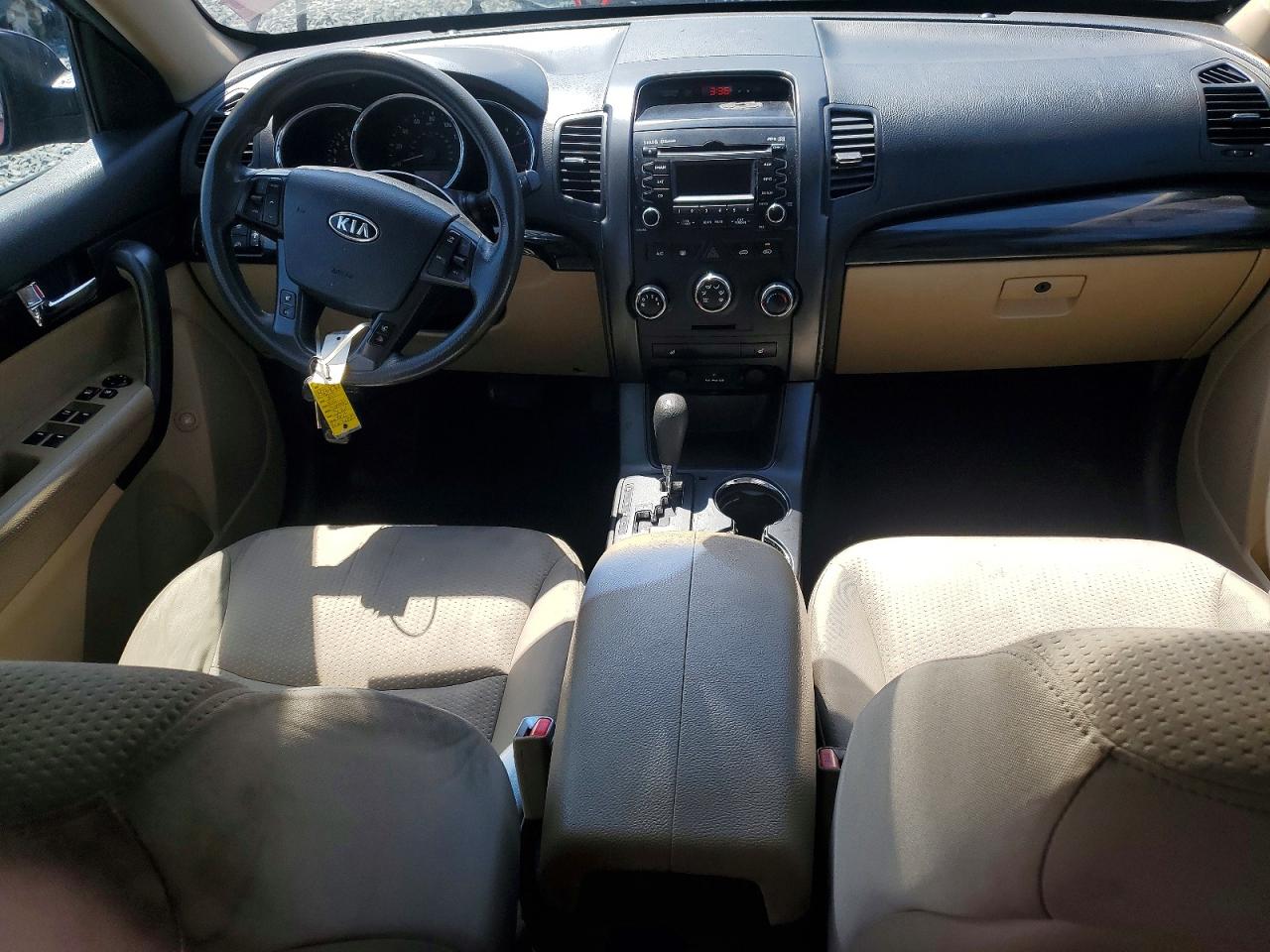 2011 Kia Sorento Lx Burgundy vin: 5XYKTCA17BG132825