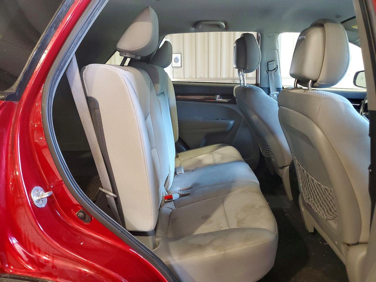 2011 Kia Sorento Lx Burgundy vin: 5XYKTCA1XBG054038