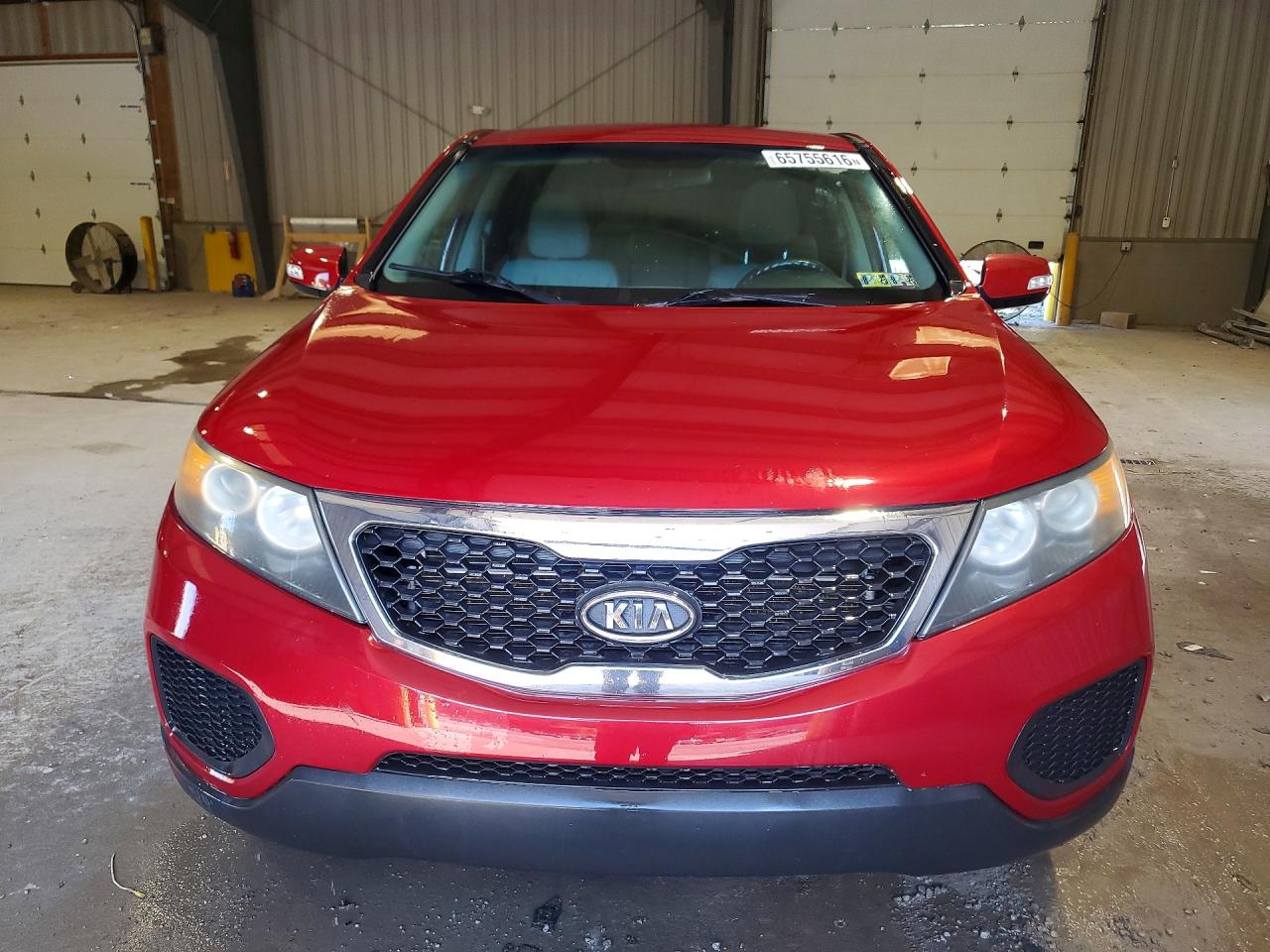 2011 Kia Sorento Lx Burgundy vin: 5XYKTCA1XBG054038