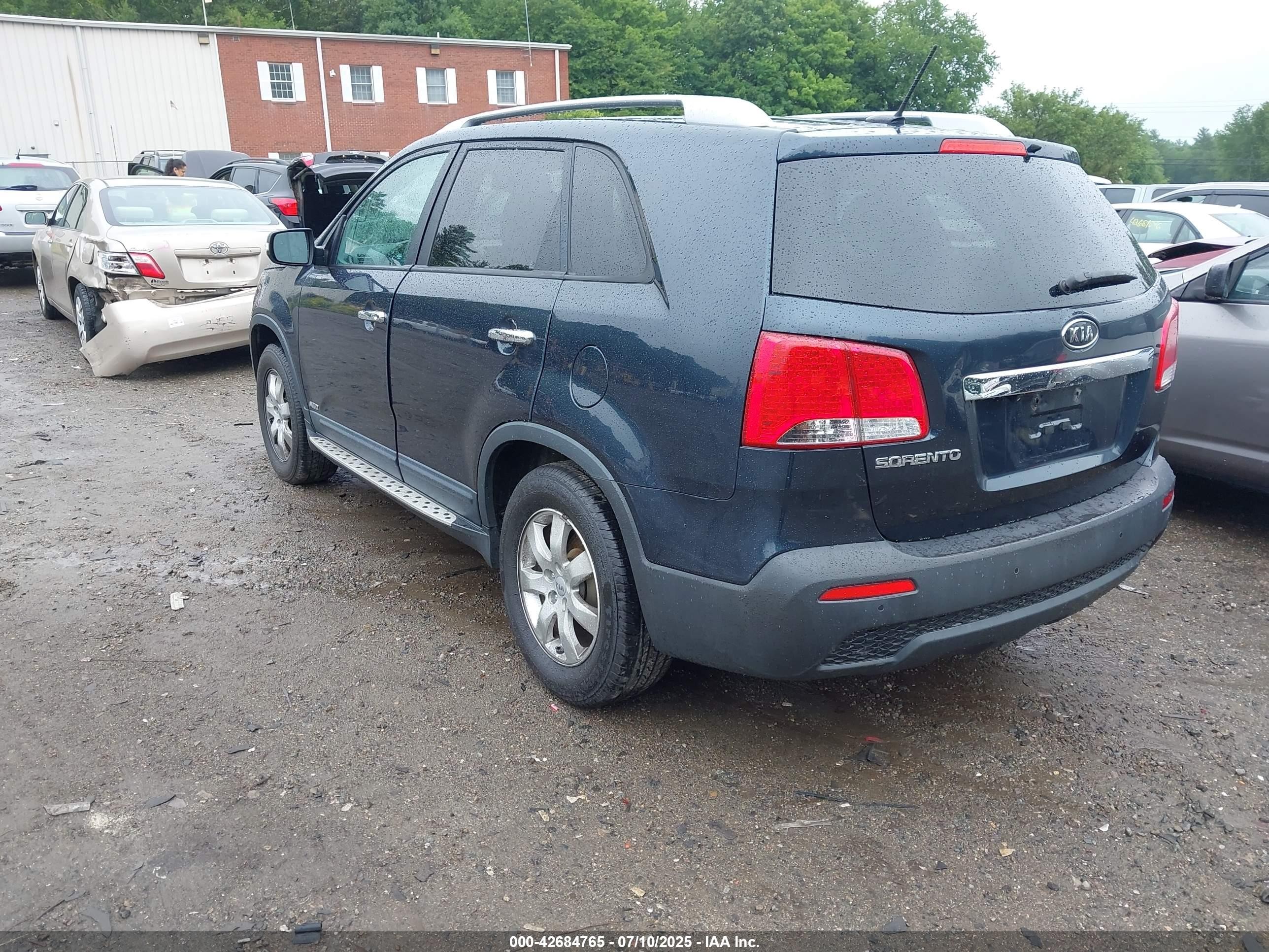 2012 Kia Sorento Lx Синий vin: 5XYKTCA60CG296320