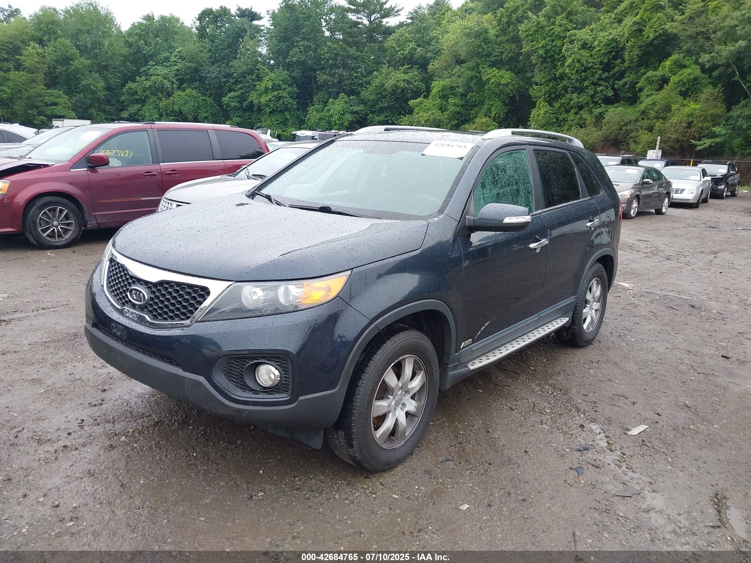 2012 Kia Sorento Lx Синий vin: 5XYKTCA60CG296320