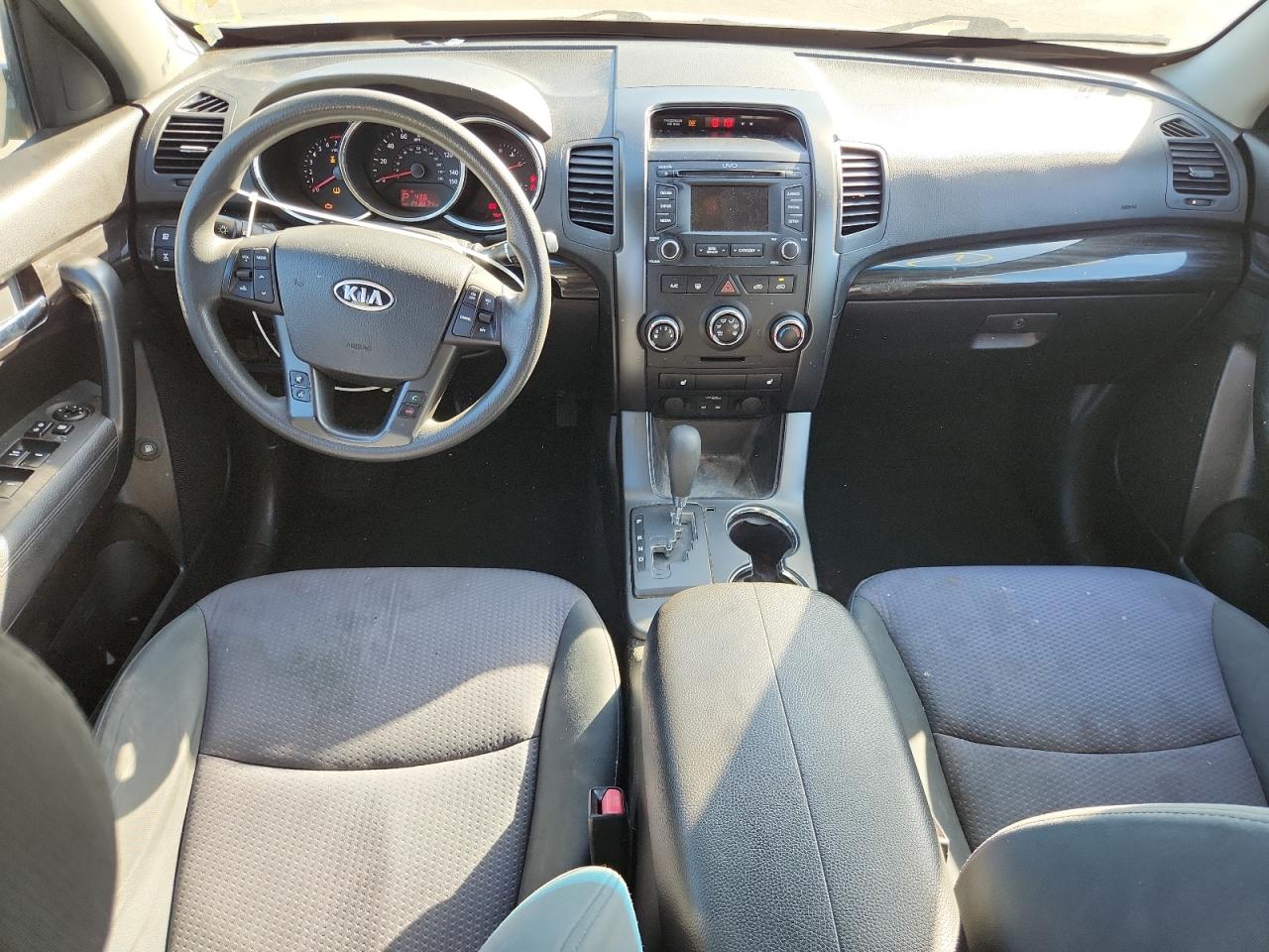 2013 Kia Sorento Lx Black vin: 5XYKTCA60DG336915 Damage: Left Front Seat, Stained, Permanent