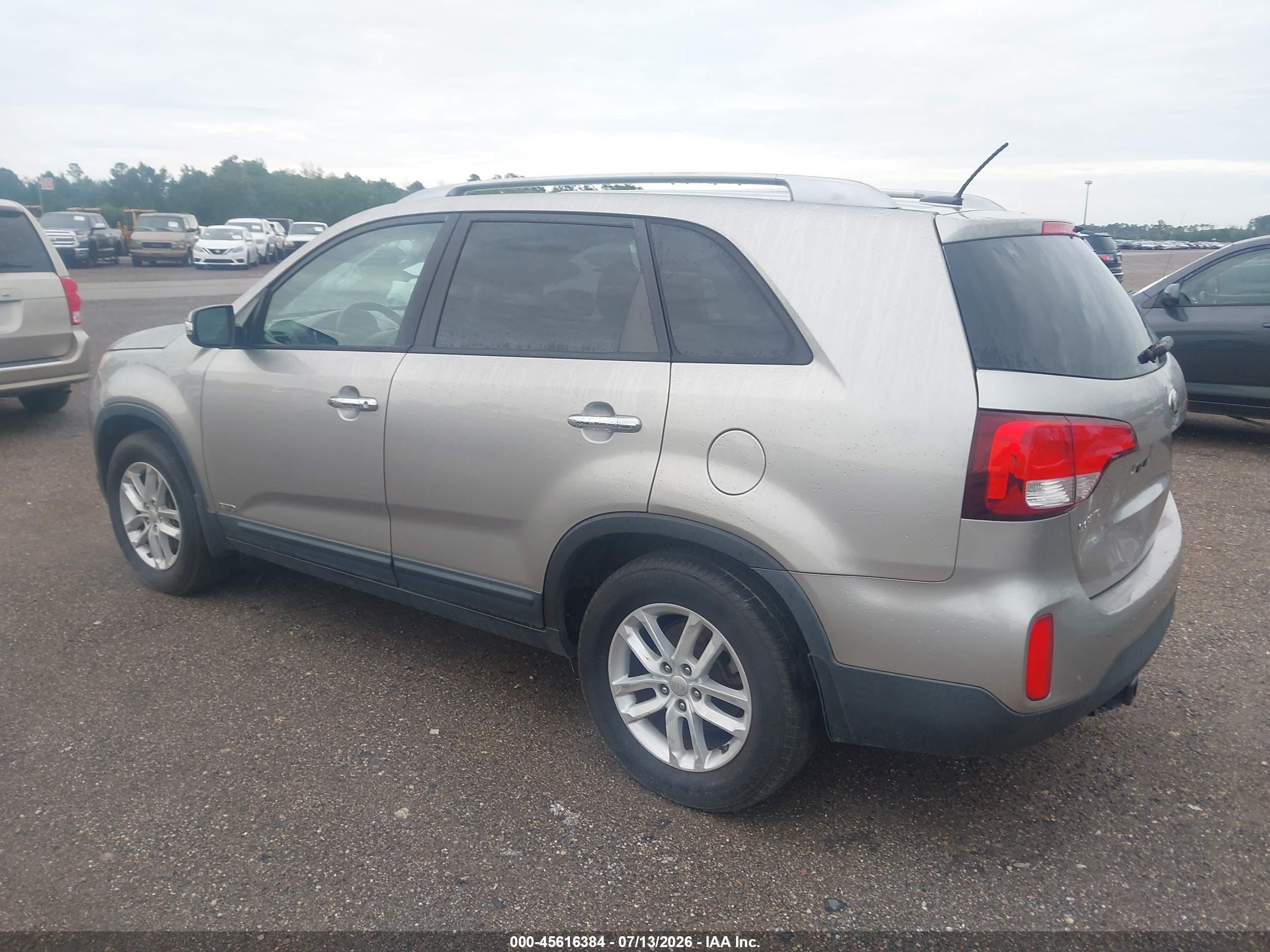 2014 Kia Sorento Lx Gray vin: 5XYKTCA60EG509043