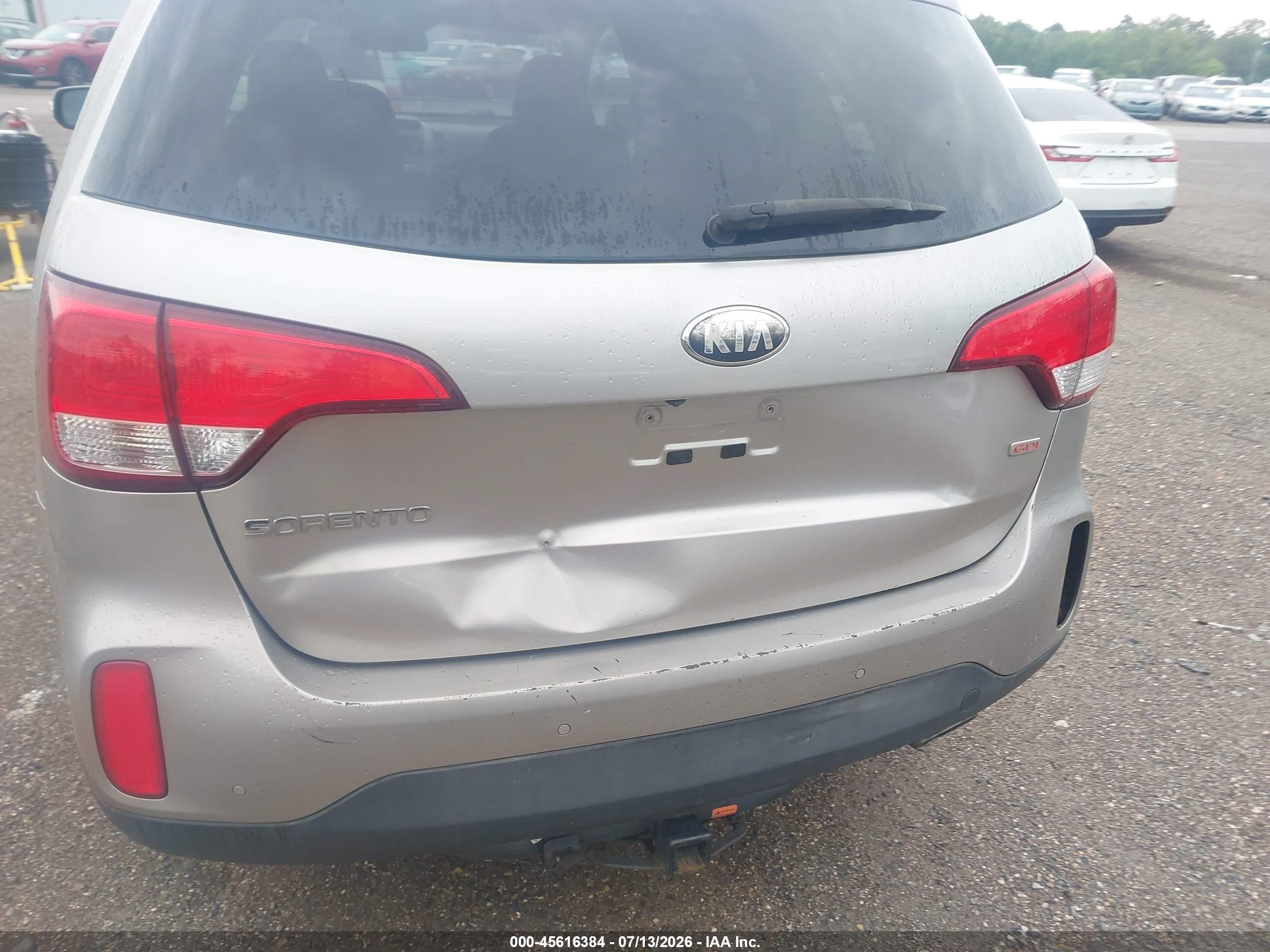 2014 Kia Sorento Lx Gray vin: 5XYKTCA60EG509043