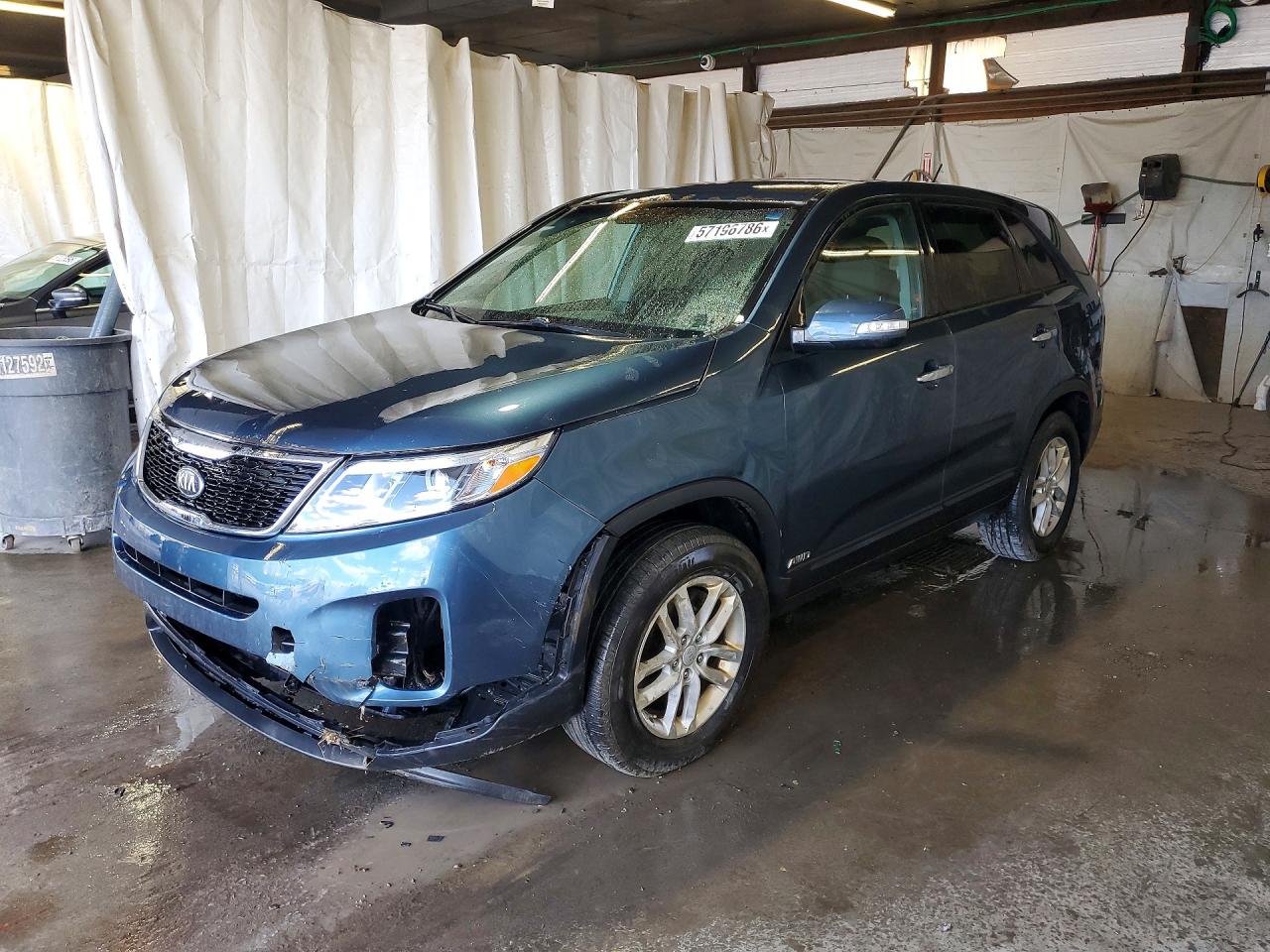 2015 Kia Sorento Lx Blue vin: 5XYKTCA60FG609614