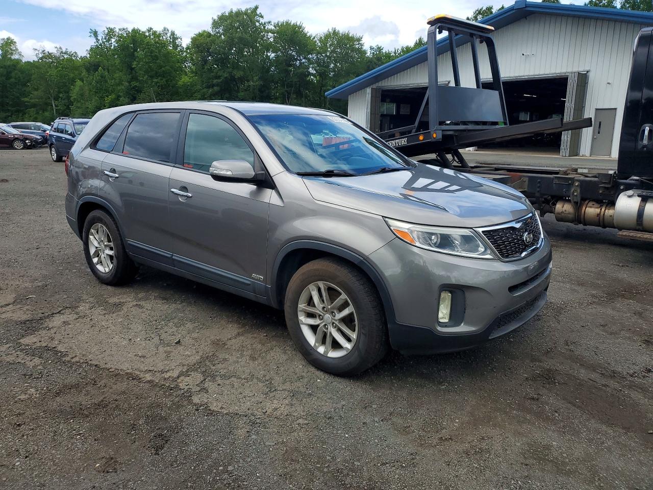 2015 Kia Sorento Lx Gray vin: 5XYKTCA60FG636117