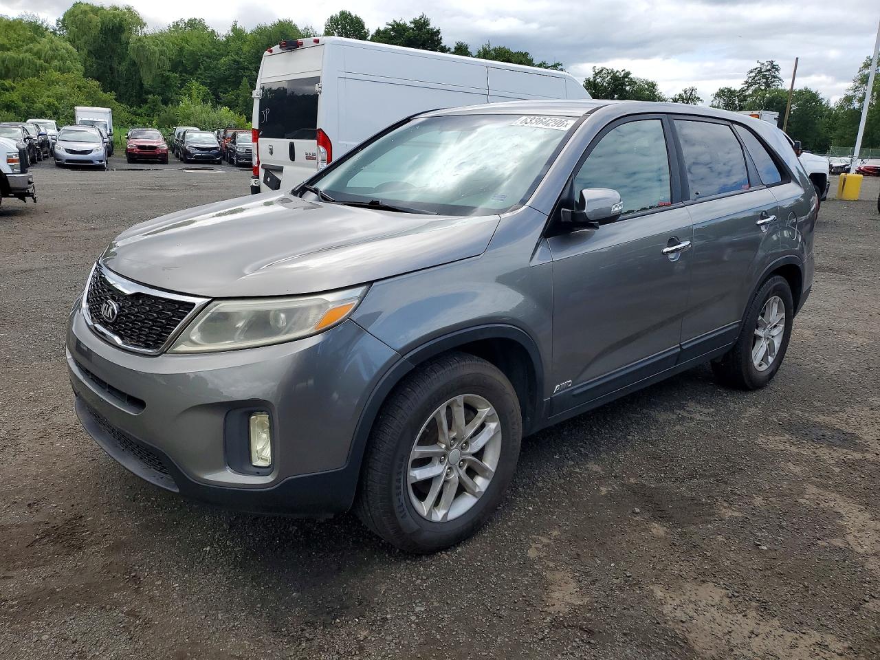 2015 Kia Sorento Lx Gray vin: 5XYKTCA60FG636117