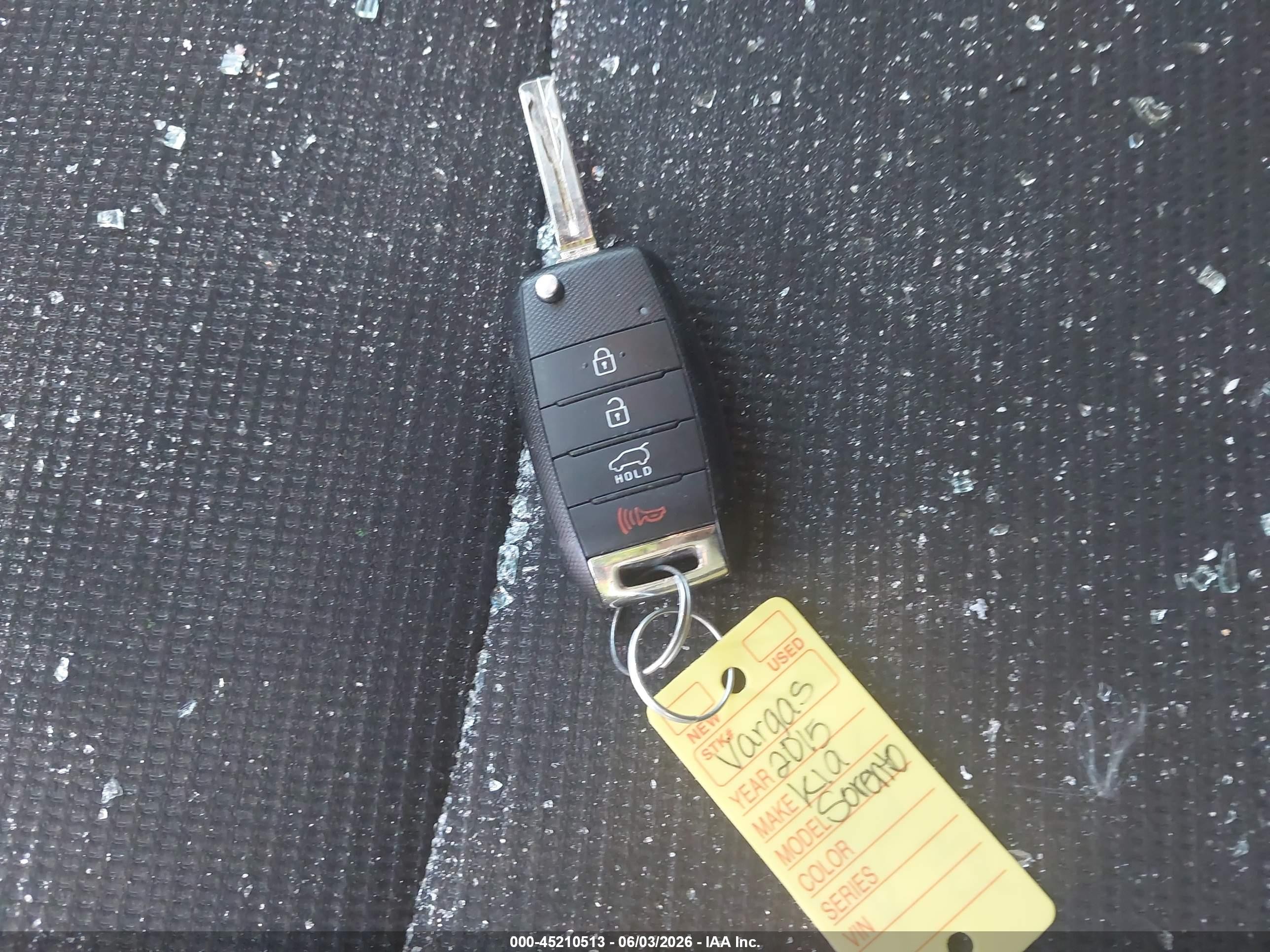 2015 Kia Sorento Lx Черный vin: 5XYKTCA60FG640846