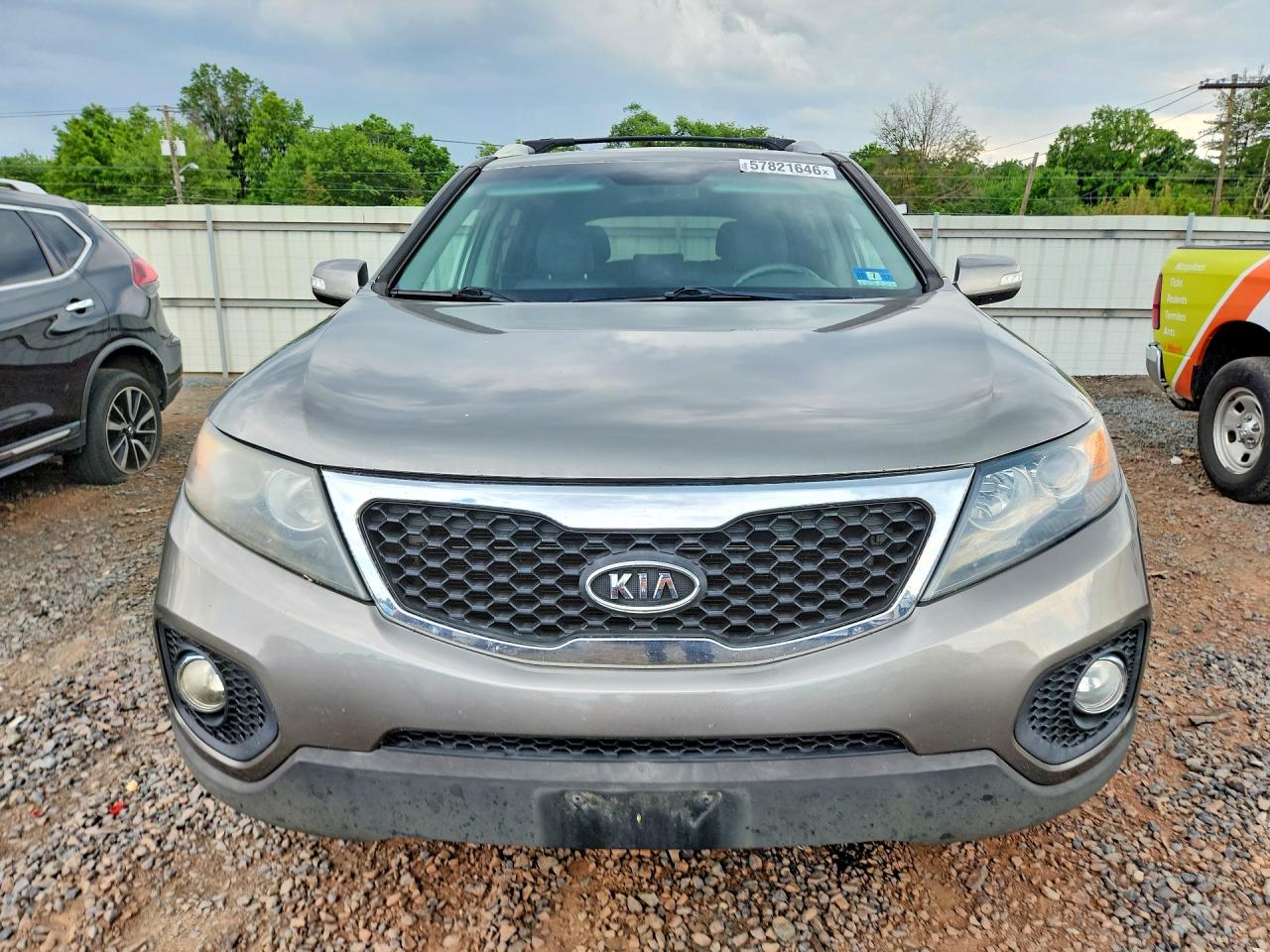 2013 Kia Sorento Lx Gray vin: 5XYKTCA61DG347261