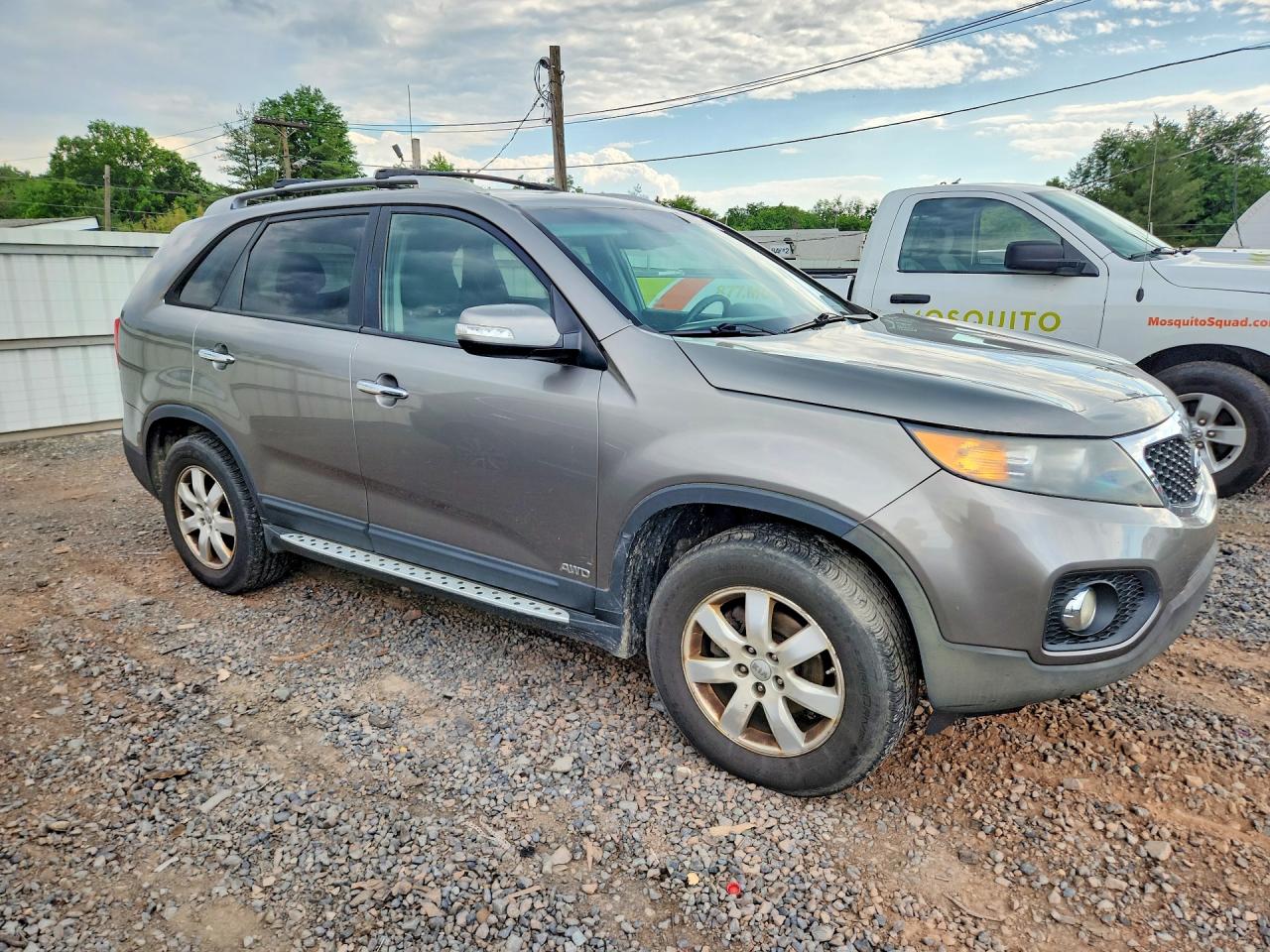 2013 Kia Sorento Lx Gray vin: 5XYKTCA61DG347261