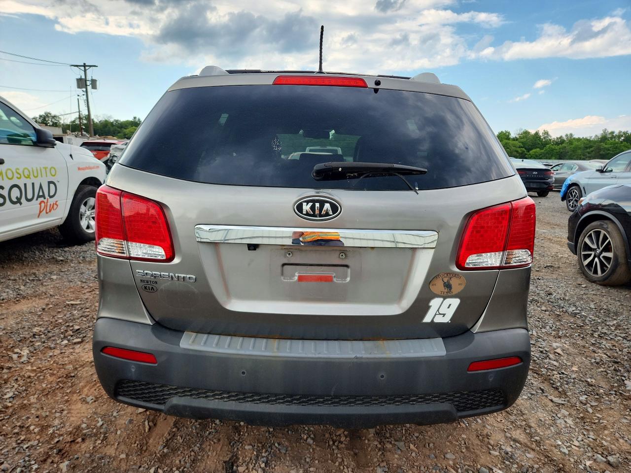 2013 Kia Sorento Lx Gray vin: 5XYKTCA61DG347261