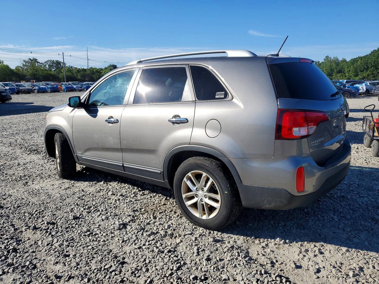 2014 Kia Sorento Lx Gray vin: 5XYKTCA61EG479339