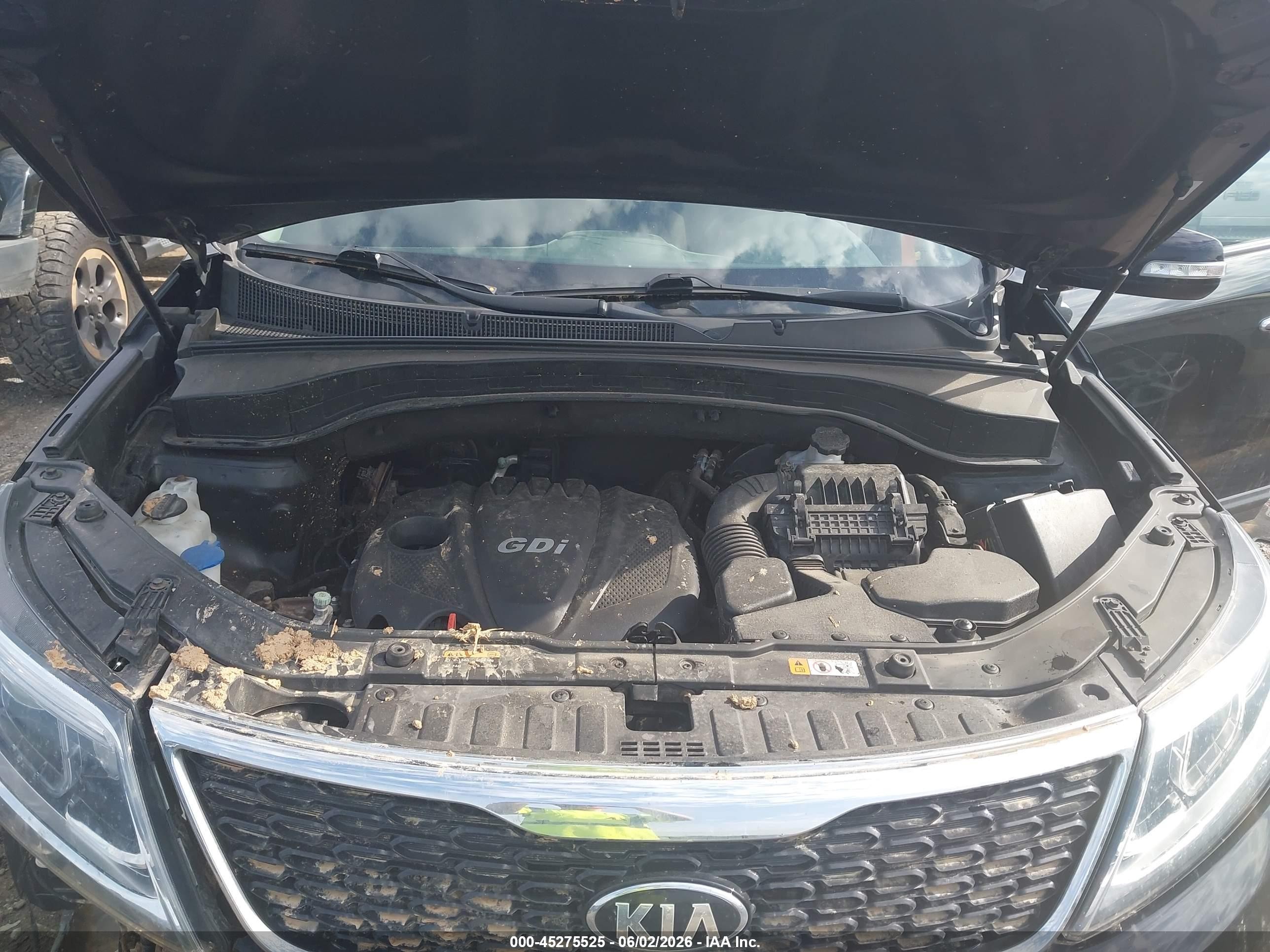 2014 Kia Sorento Lx Черный vin: 5XYKTCA61EG539670