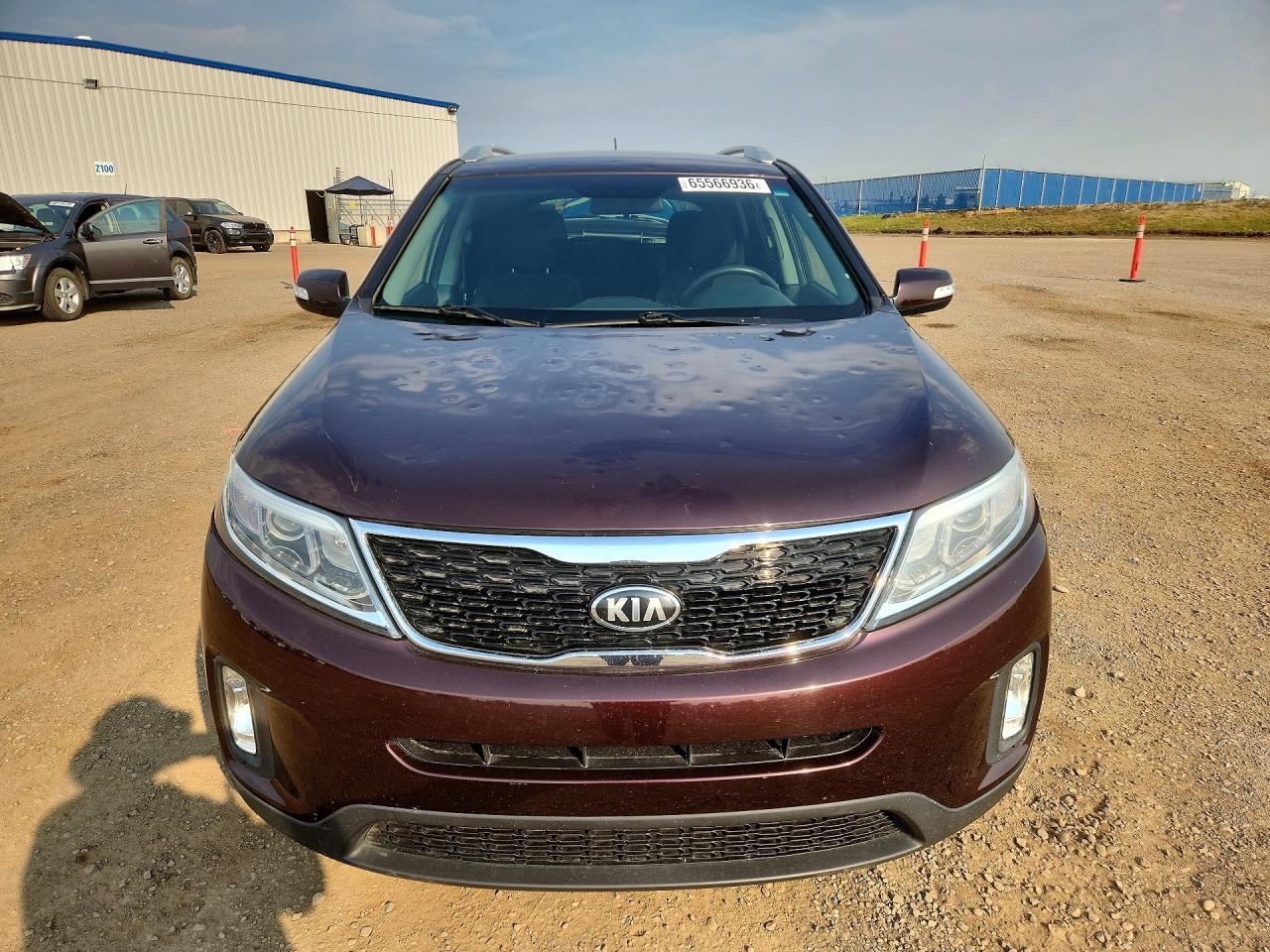 2015 Kia Sorento Lx Burgundy vin: 5XYKTCA61FG645621